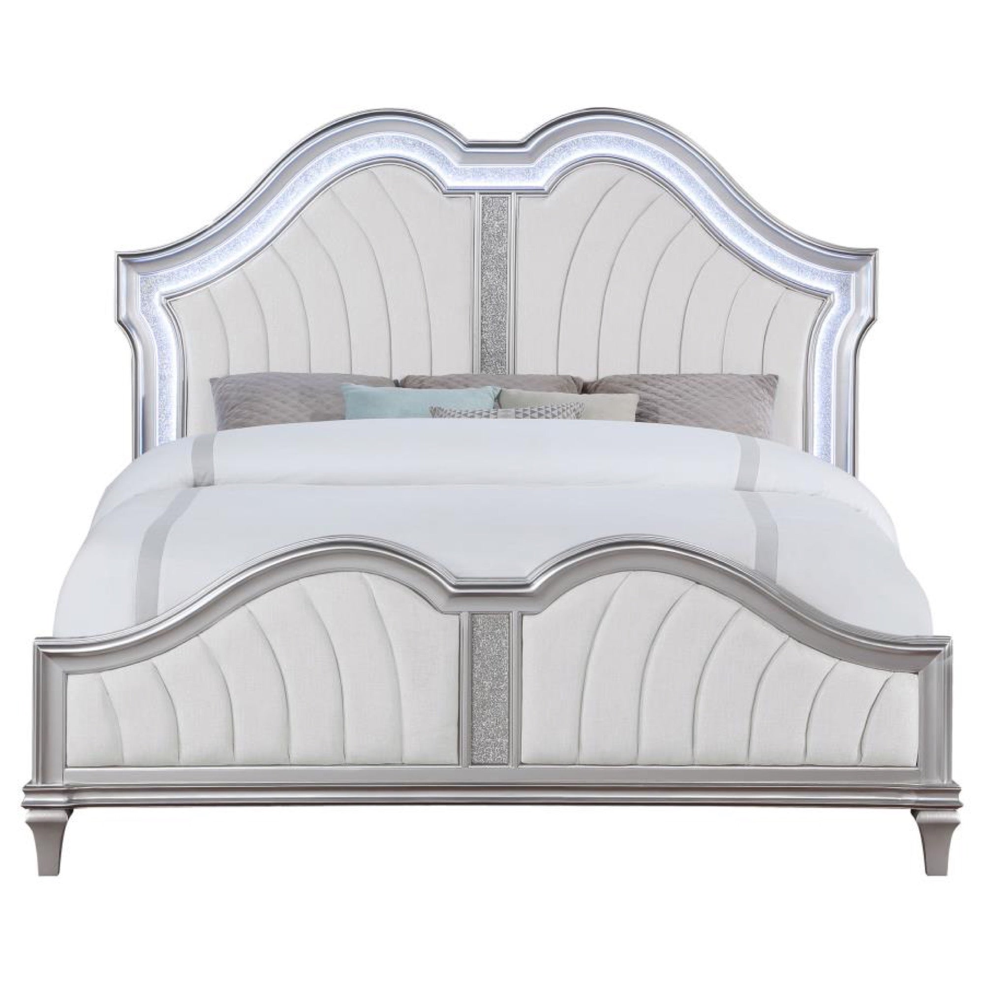 Evangeline King 3 Piece Upholstered Bedroom Set