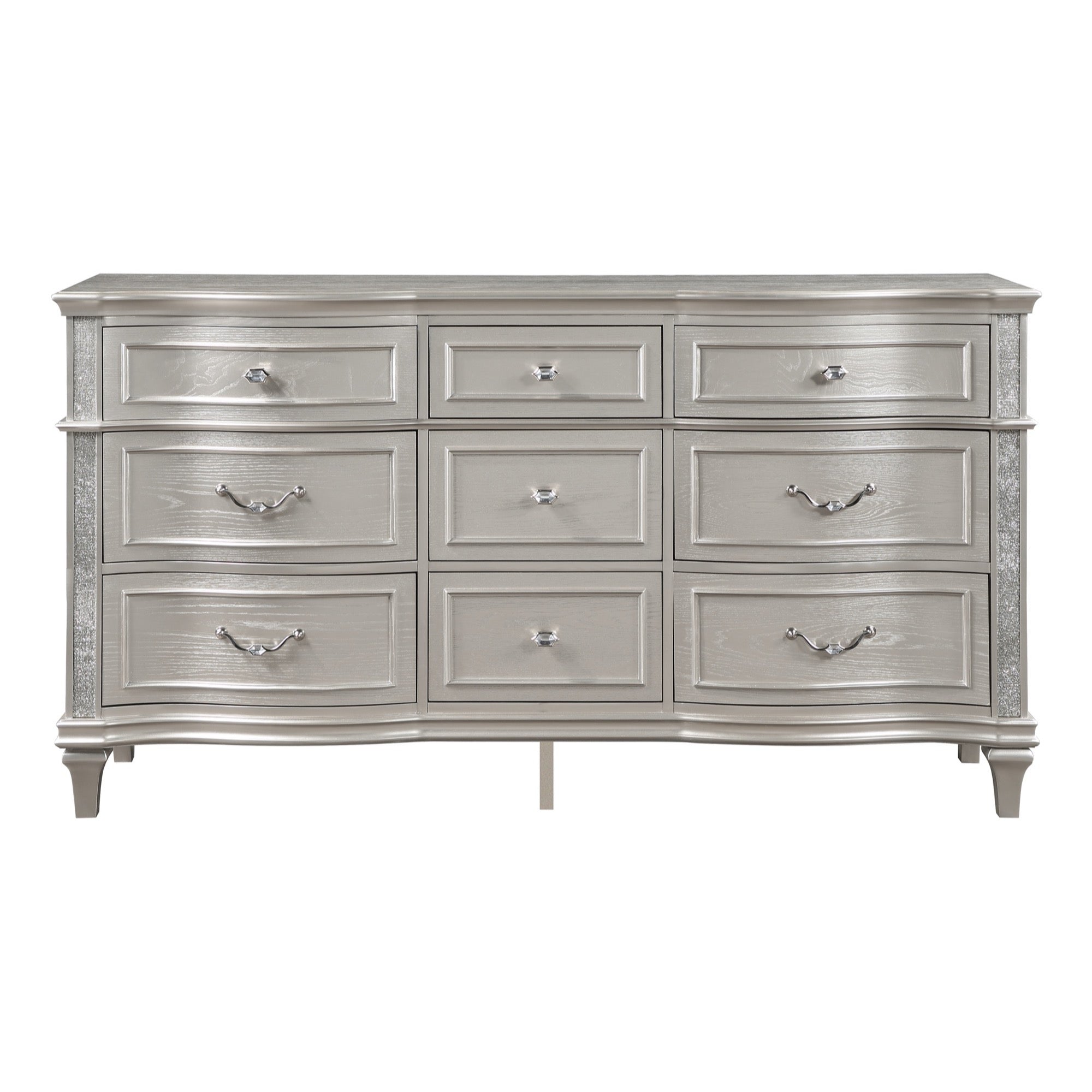 Evangeline Dresser & Mirror - Adams Furniture Evangeline Dresser & Mirror - Adams Furniture