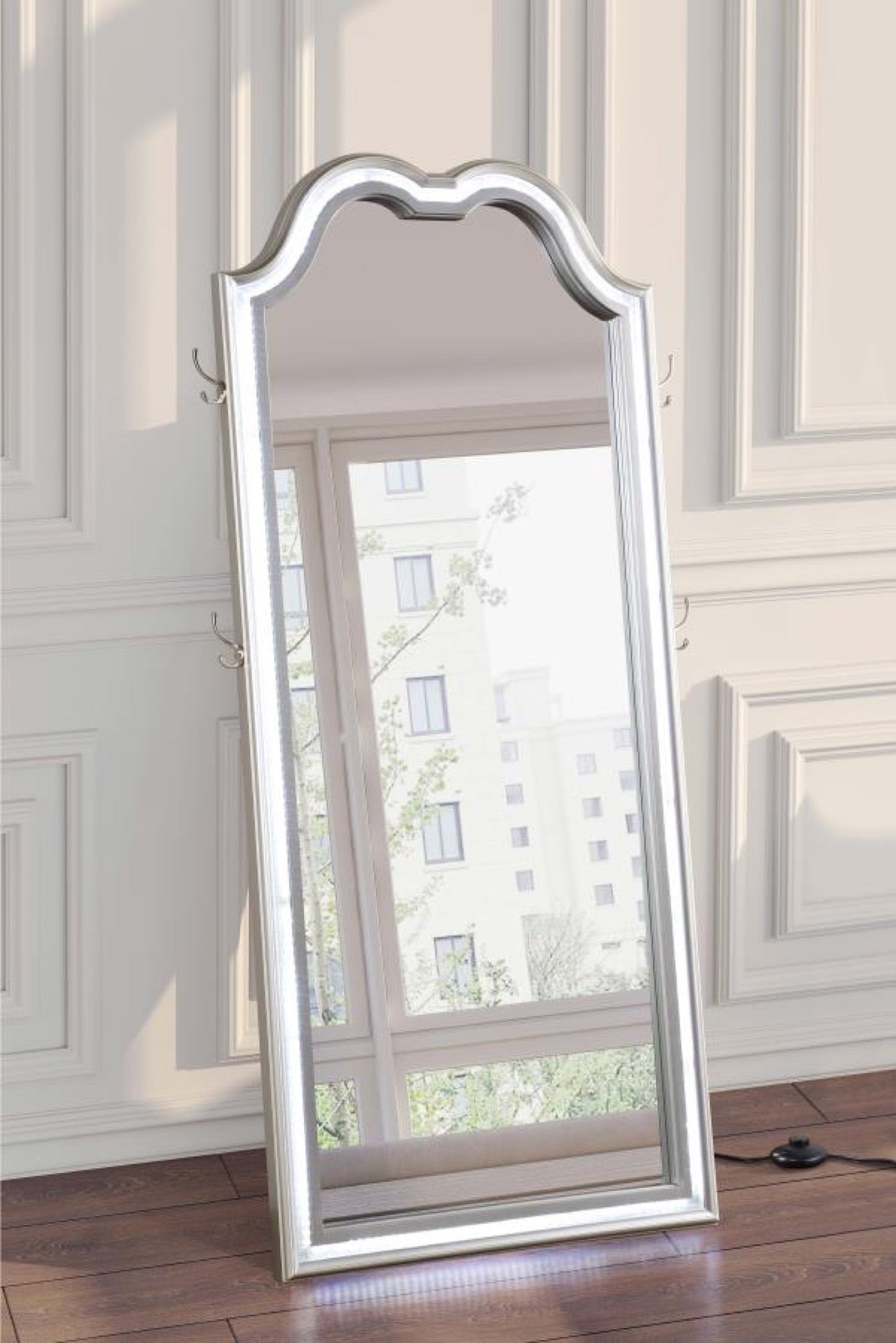 Evangeline Full Length LED Floor Mirror - Adams Furniture