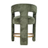 Forest Green Upholstered Stool