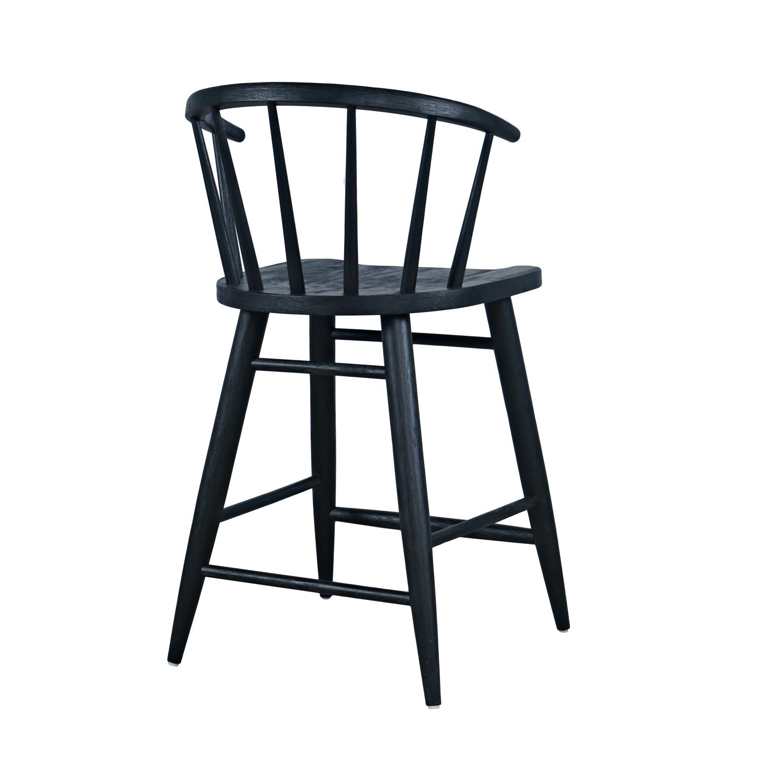 Black Spindle Bar Stool - Adams Furniture