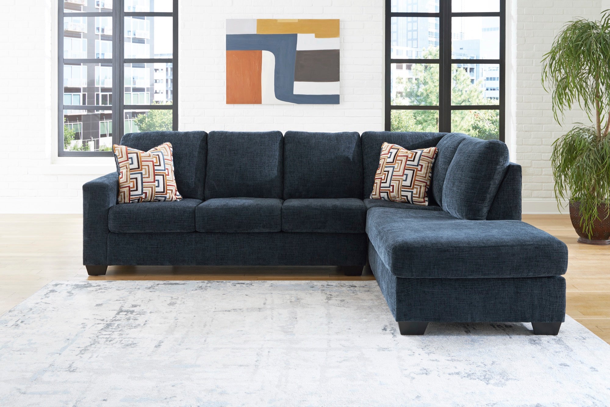 Ava 2-Piece Sectional with Chaise - Adams Furniture