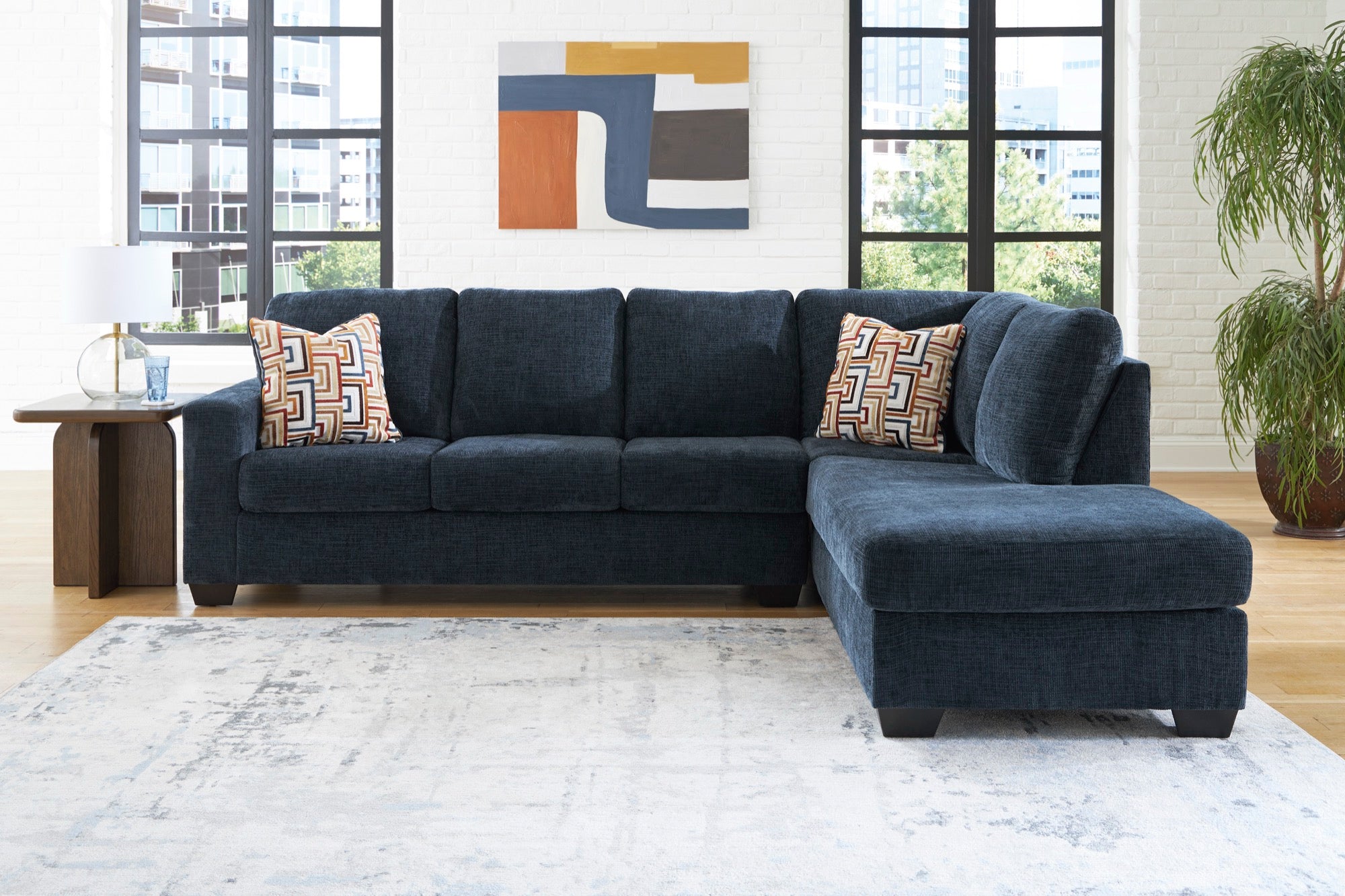 Ava 2-Piece Sectional with Chaise - Adams Furniture