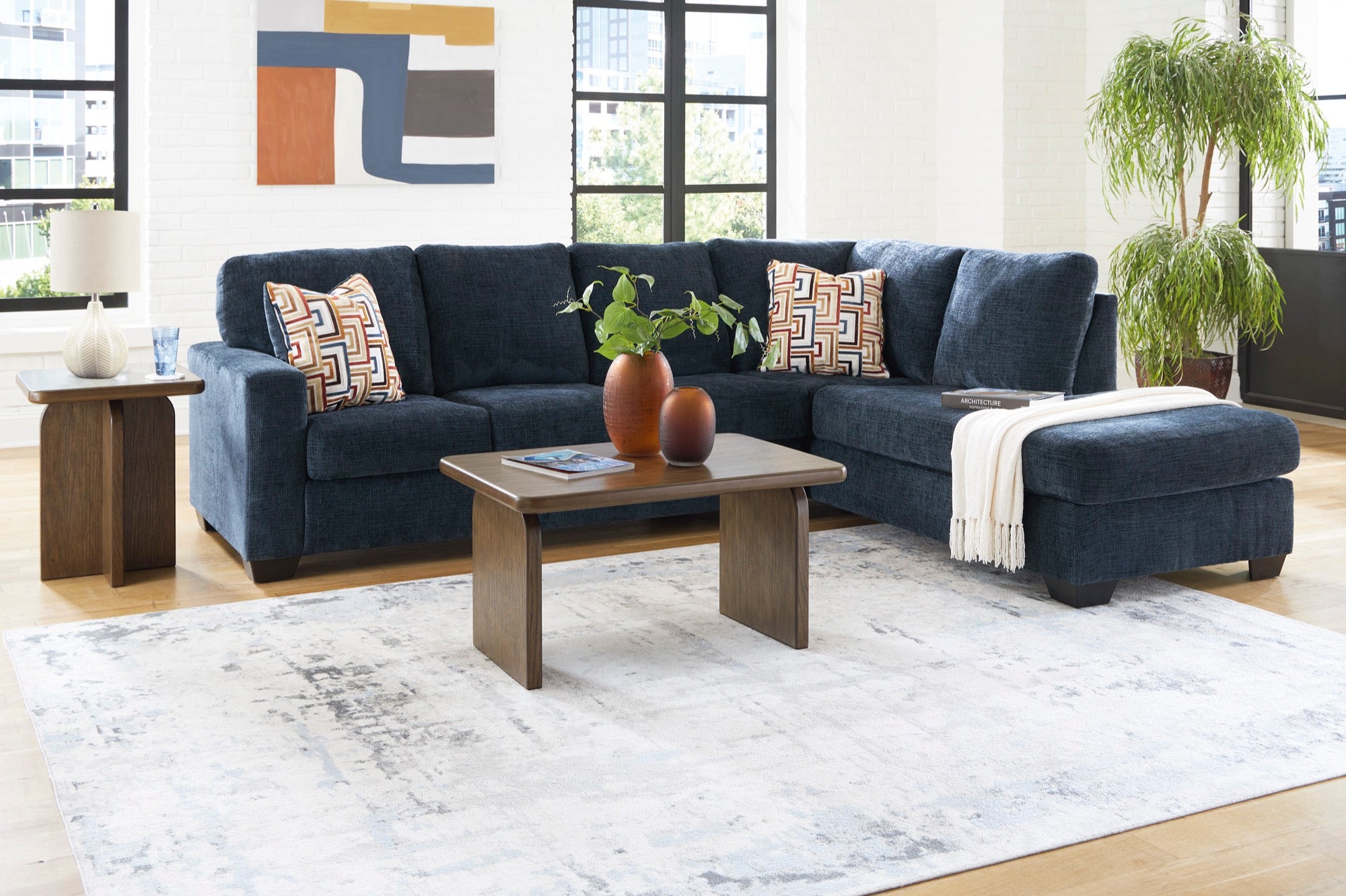 Ava 2-Piece Sectional with Chaise - Adams Furniture