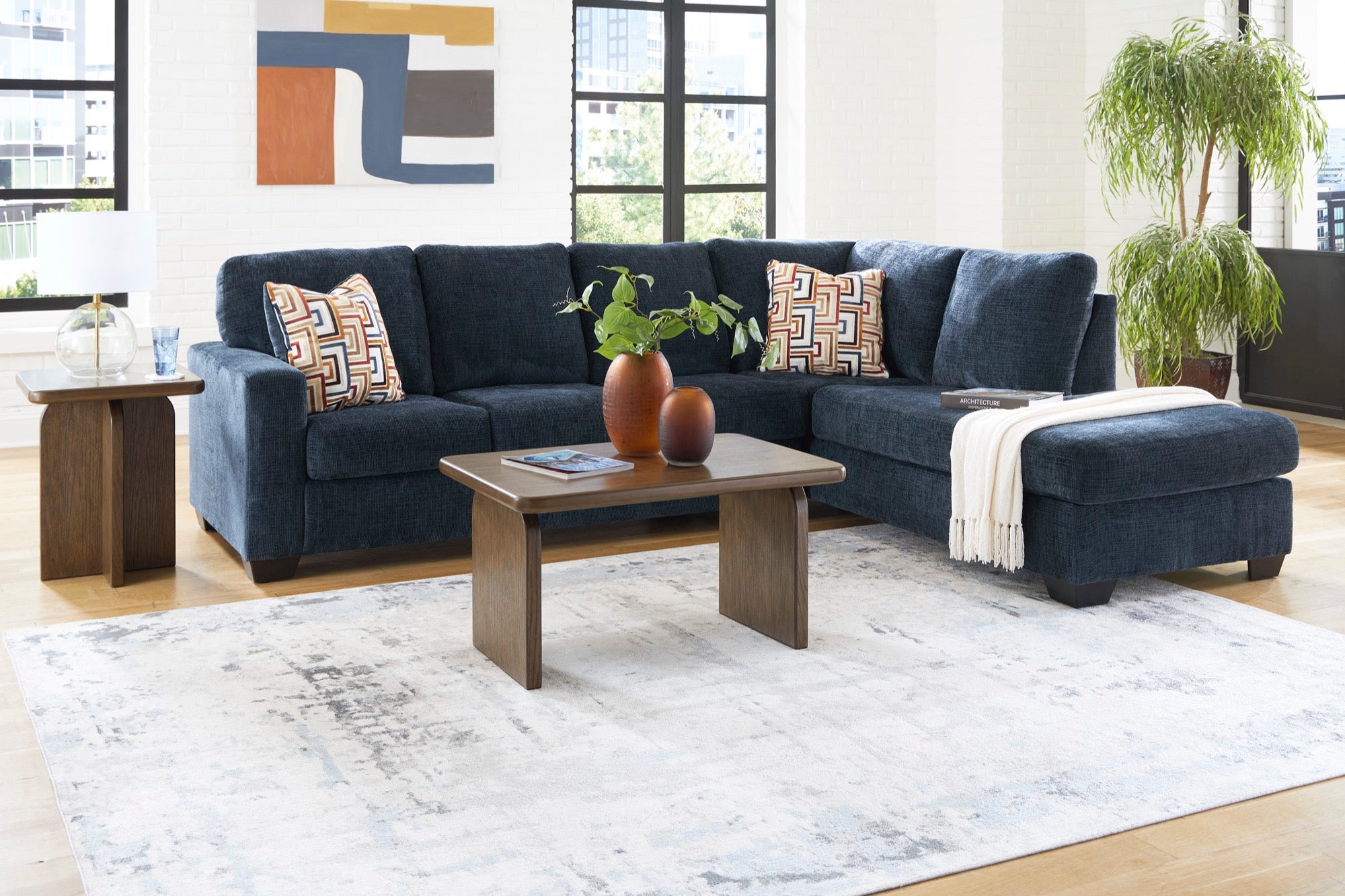 Ava 2-Piece Sectional with Chaise - Adams Furniture