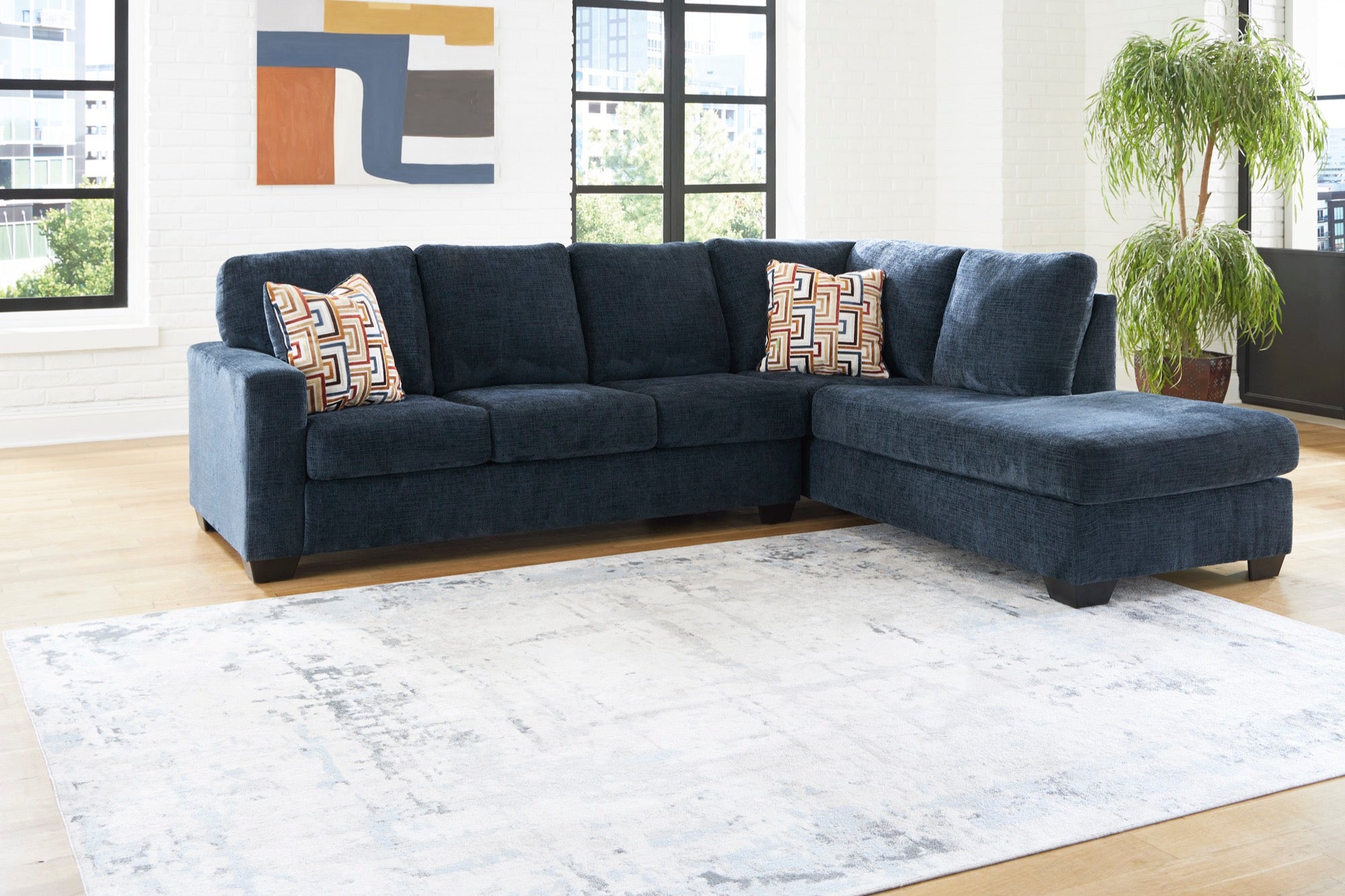 Ava 2-Piece Sectional with Chaise - Adams Furniture