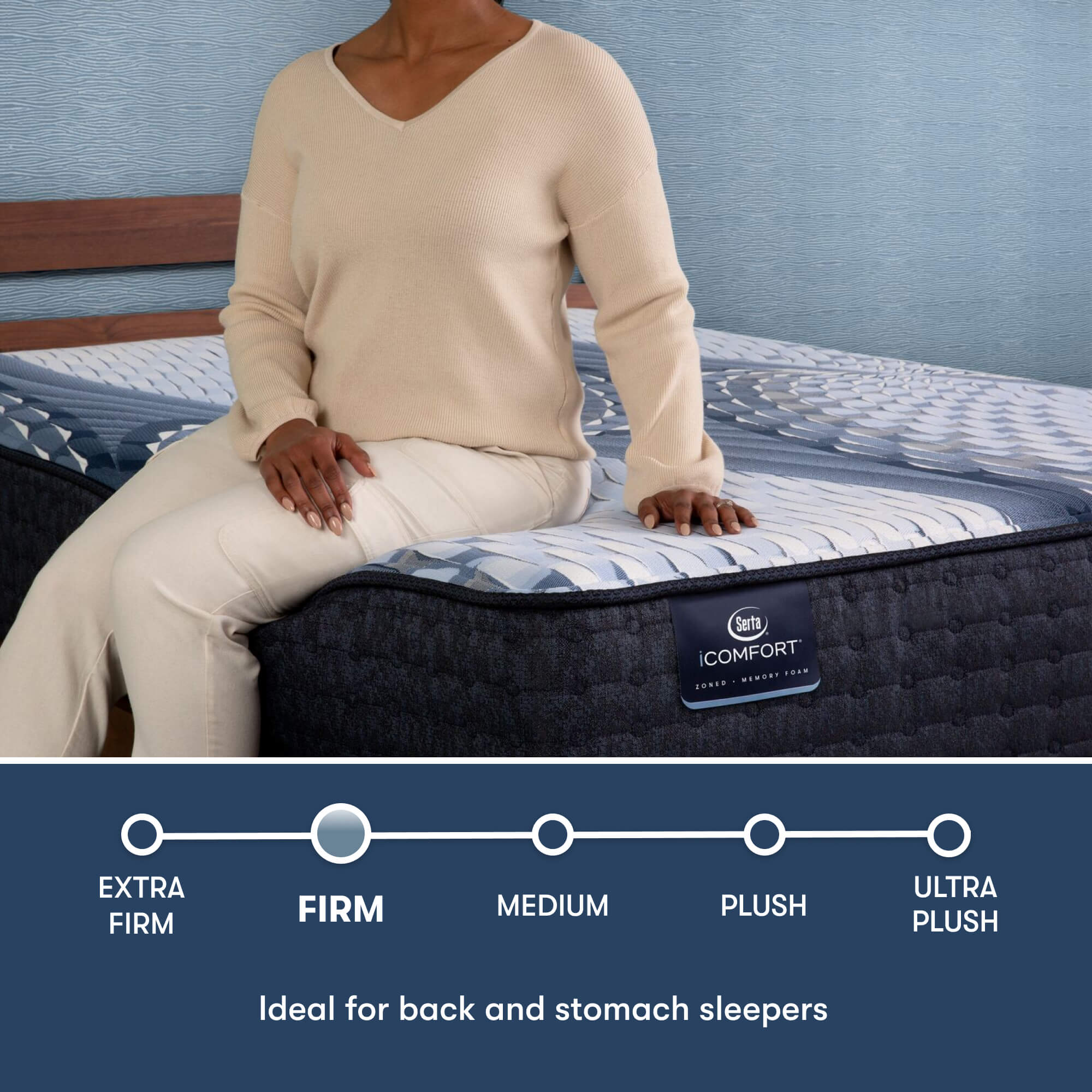 Serta iComfort Elana Firm King Mattress - Adams Furniture