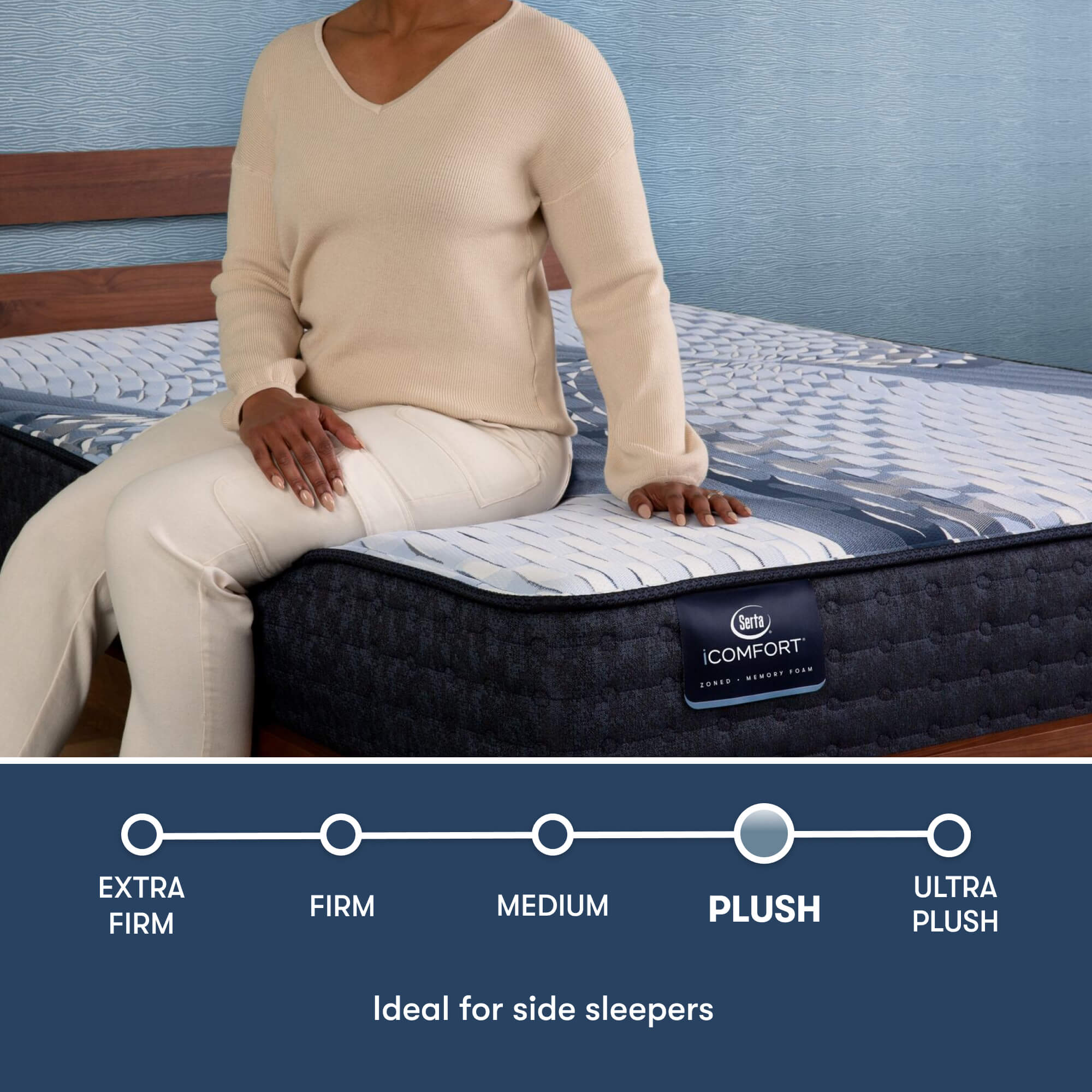 Serta iComfort Iona Plush King Mattress - Adams Furniture