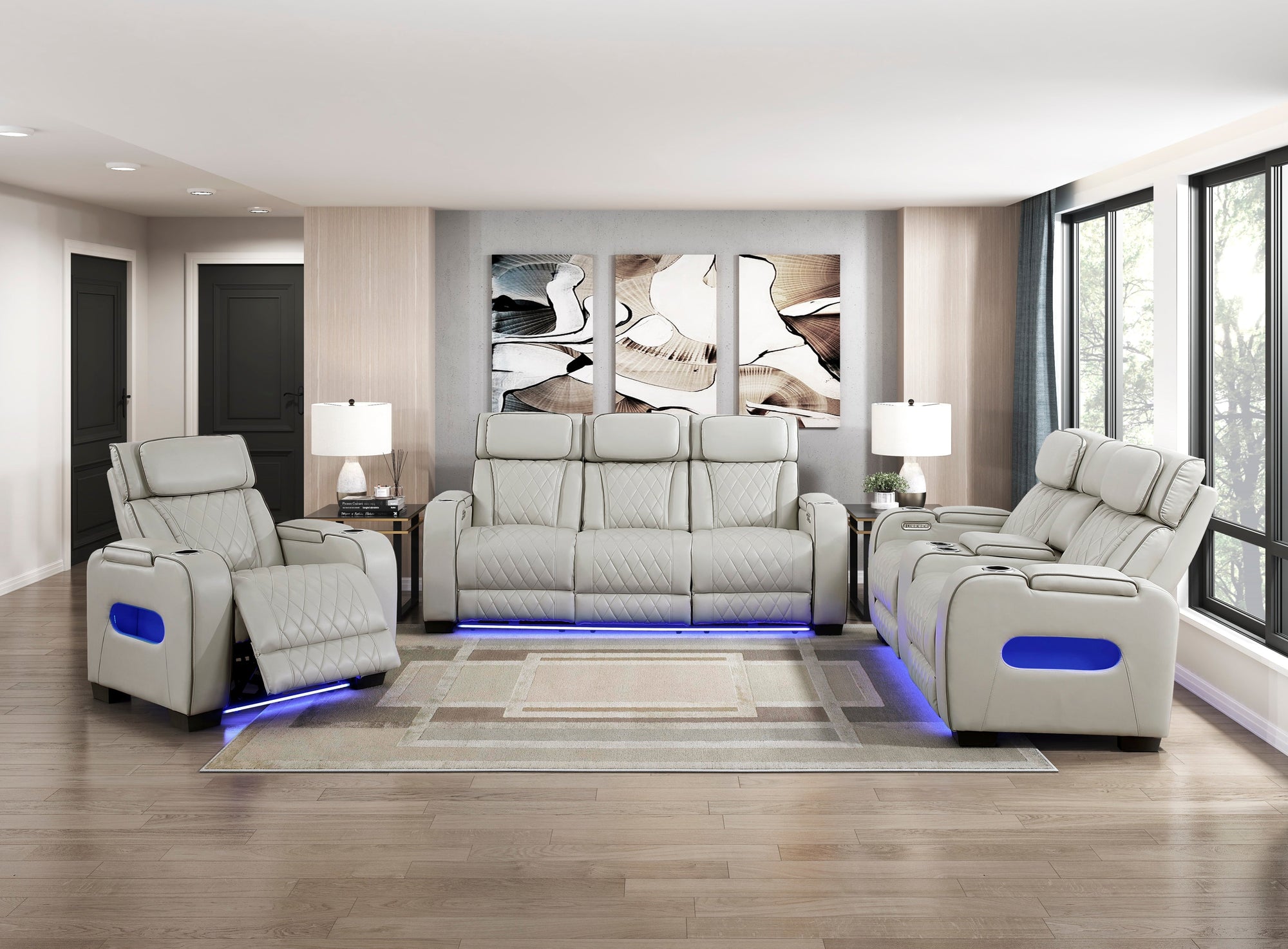 P2 RECLINER, TAUPE - 9516TPE-1PWH (31451)