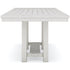 COUNTER TABLE, ANTQ WHITE - D642-32 (8035)