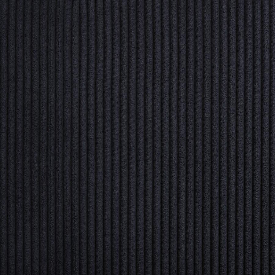 Upholstered King Fireplace Bed Black - Adams Furniture