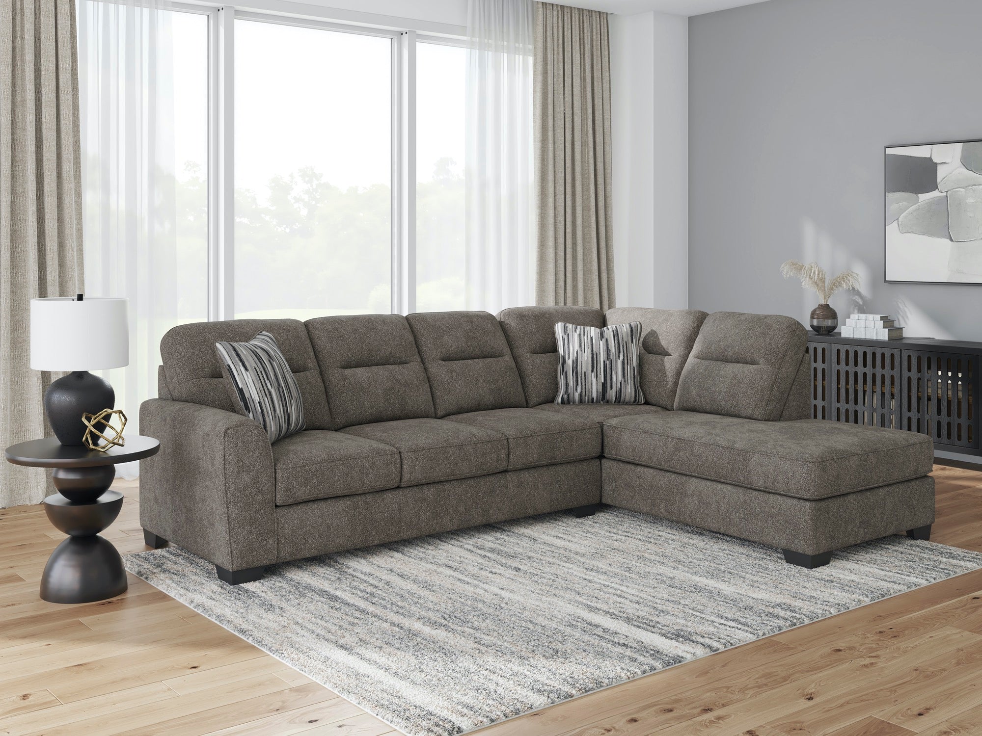 Owen 2-Piece Sectional with Chaise - Adams Furniture