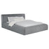 Upholstered Queen Platform Bed Grey