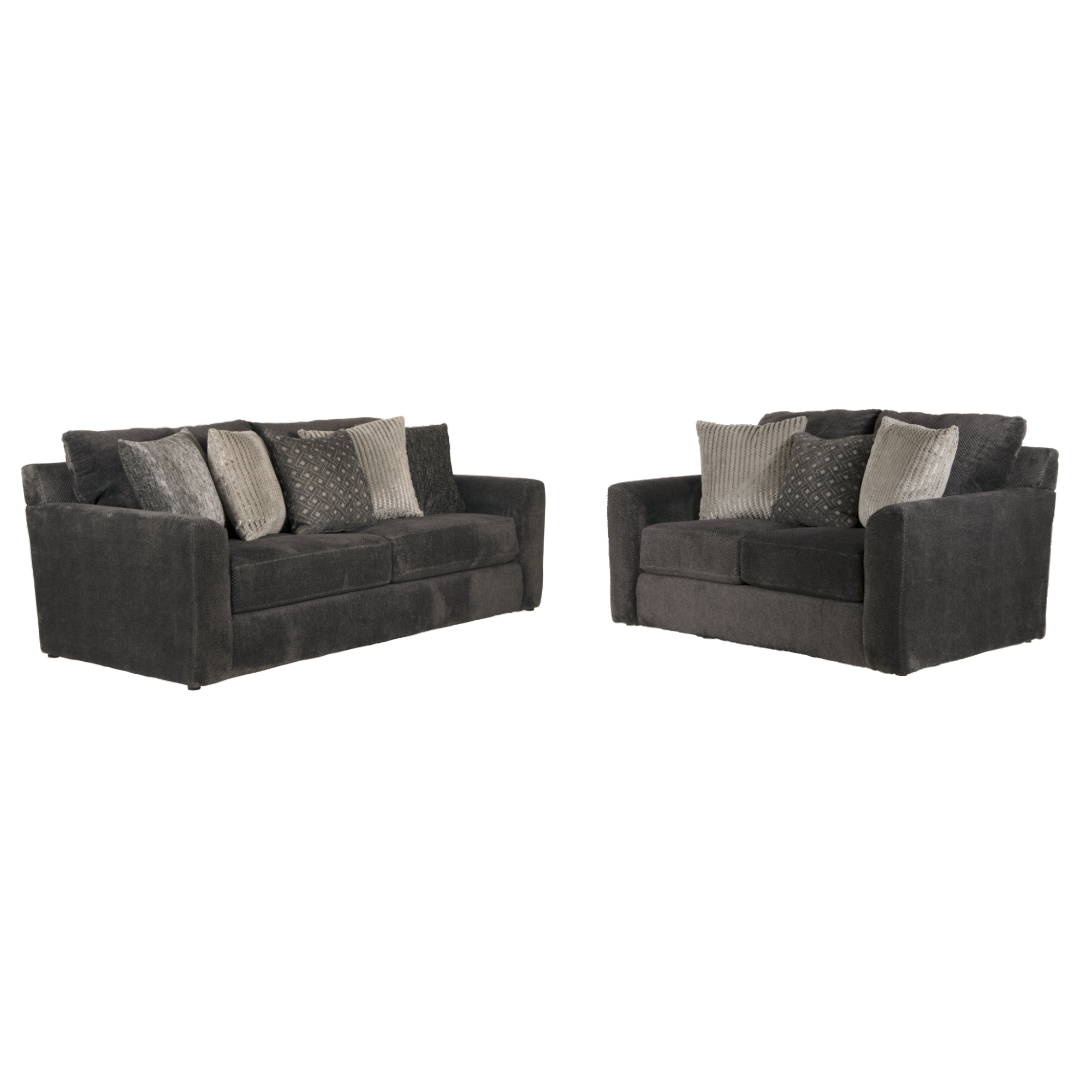 Smoke Living Room Set - Adams Furniture