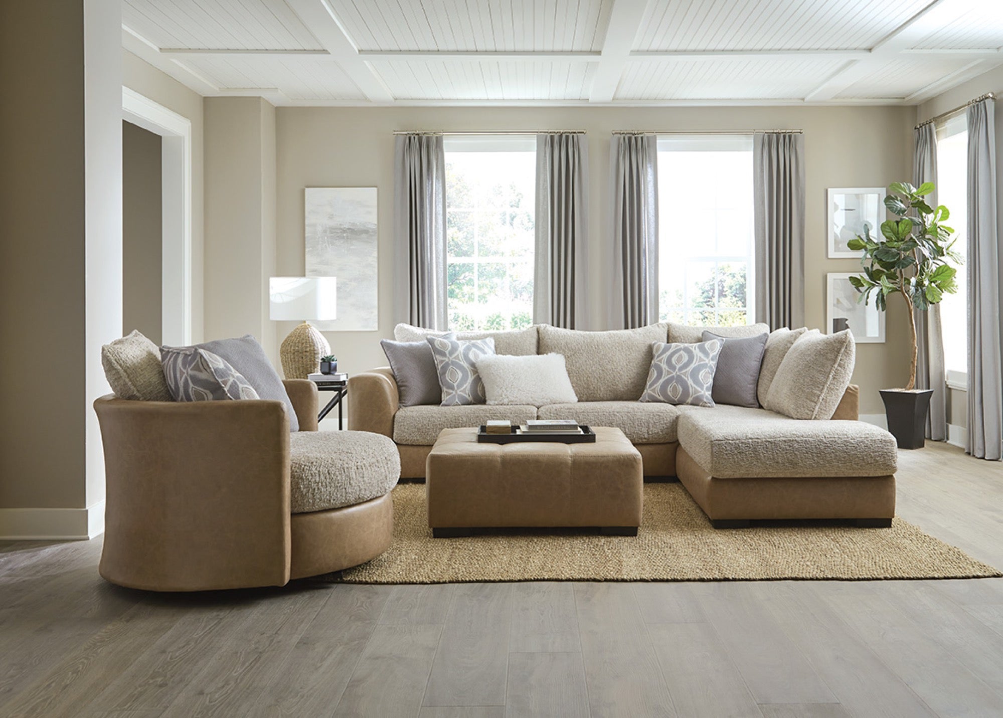 Riley Swivel Chair - Adams Furniture