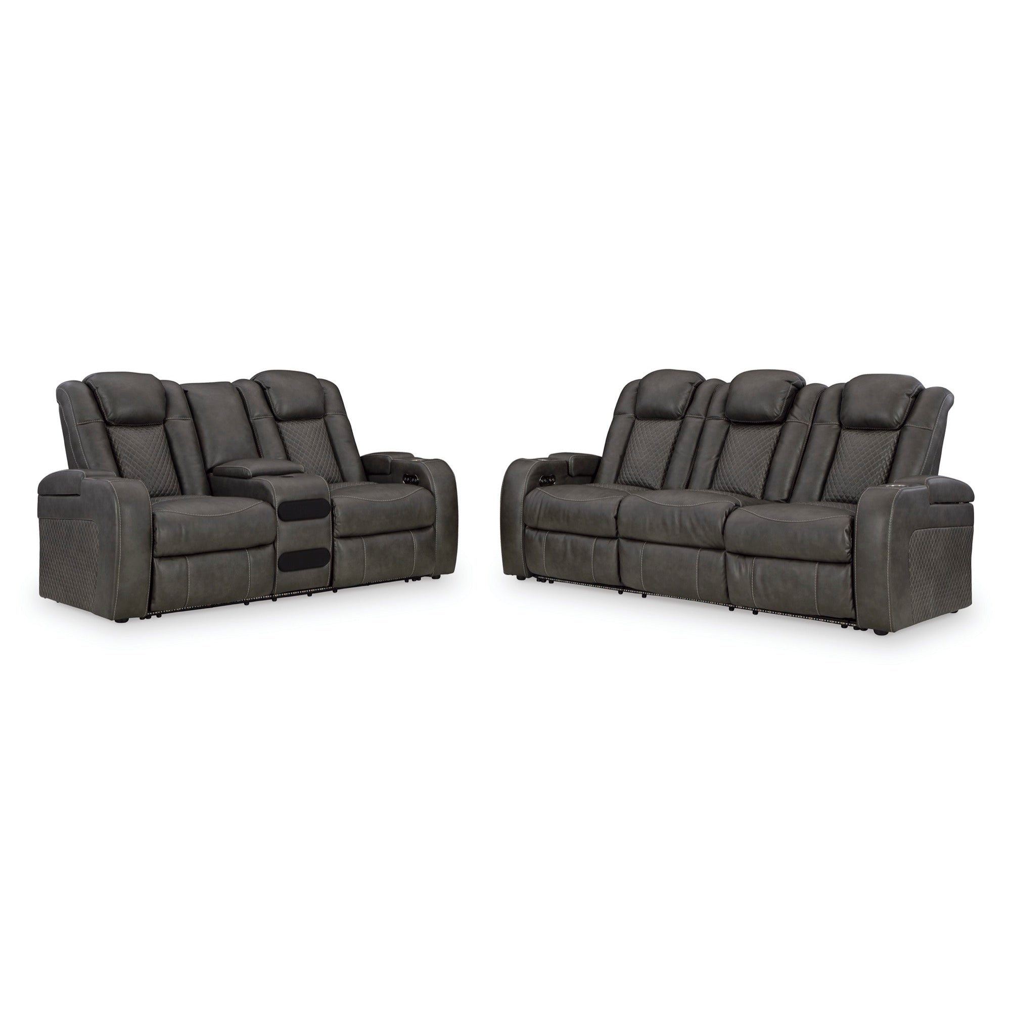 Fyne-Dyme Power Reclining Living Room Set - Adams Furniture