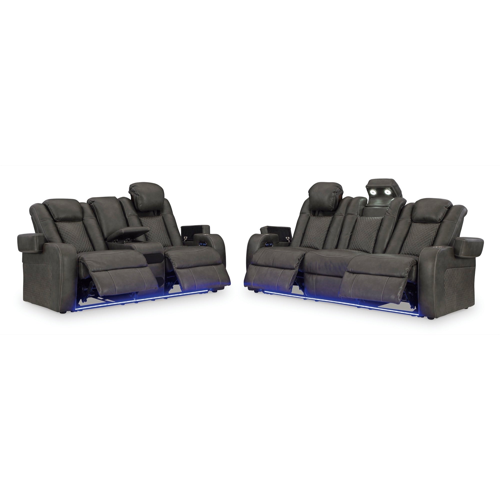 Fyne-Dyme Power Reclining Living Room Set - Adams Furniture