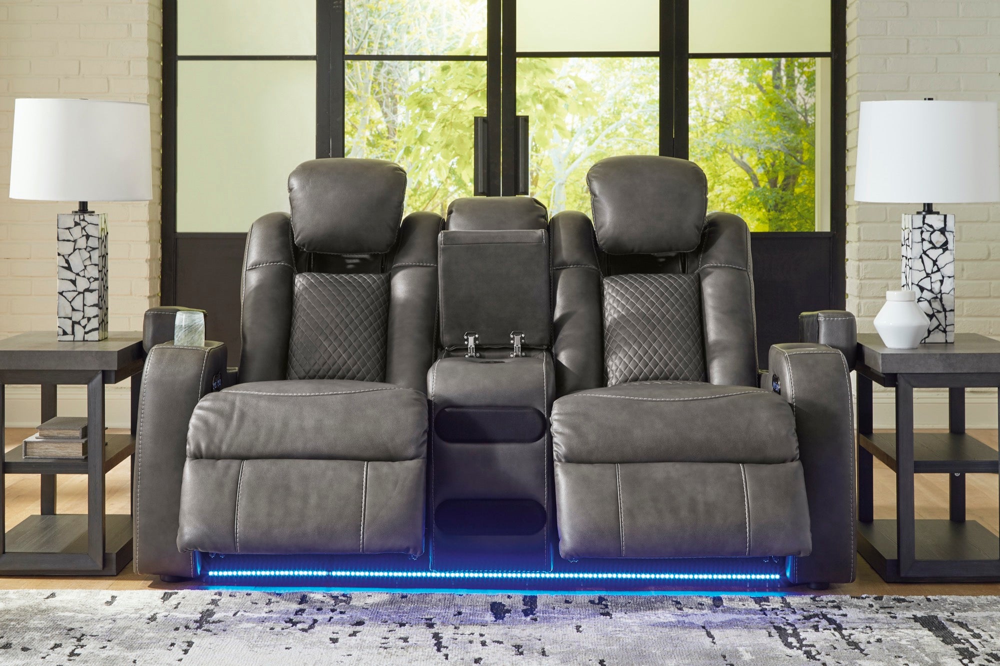 Fyne-Dyme Power Reclining Living Room Set - Adams Furniture