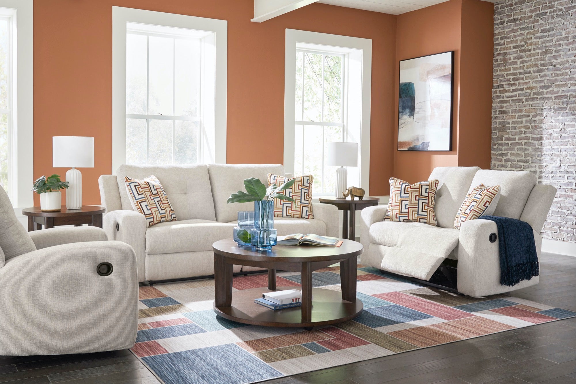 Colton Reclining Living Room Set - Adams Furniture