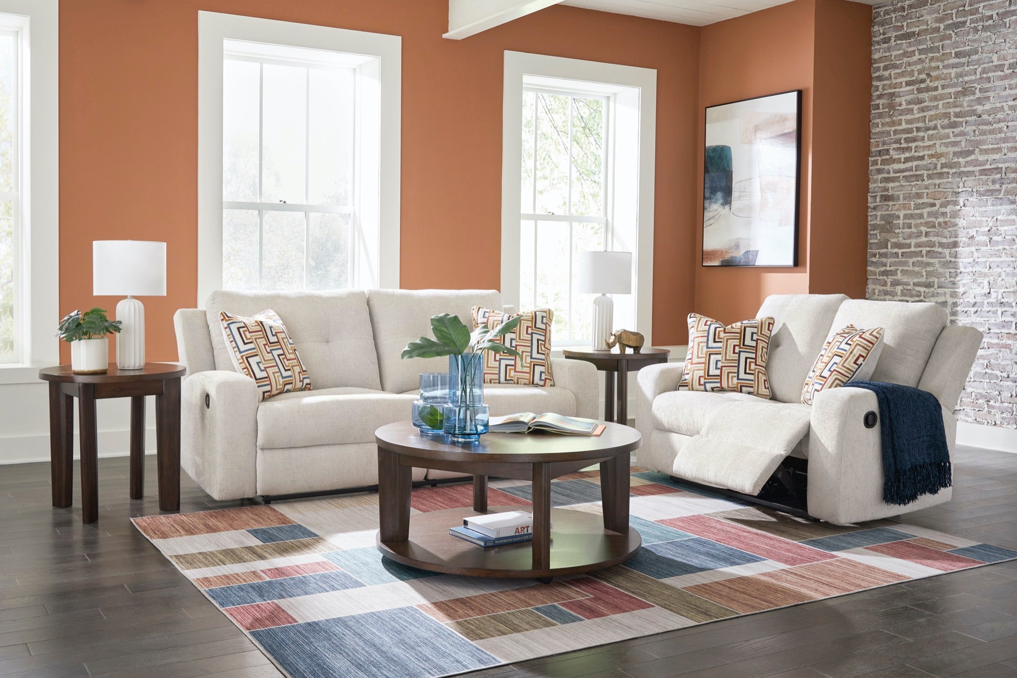 Colton Reclining Living Room Set - Adams Furniture
