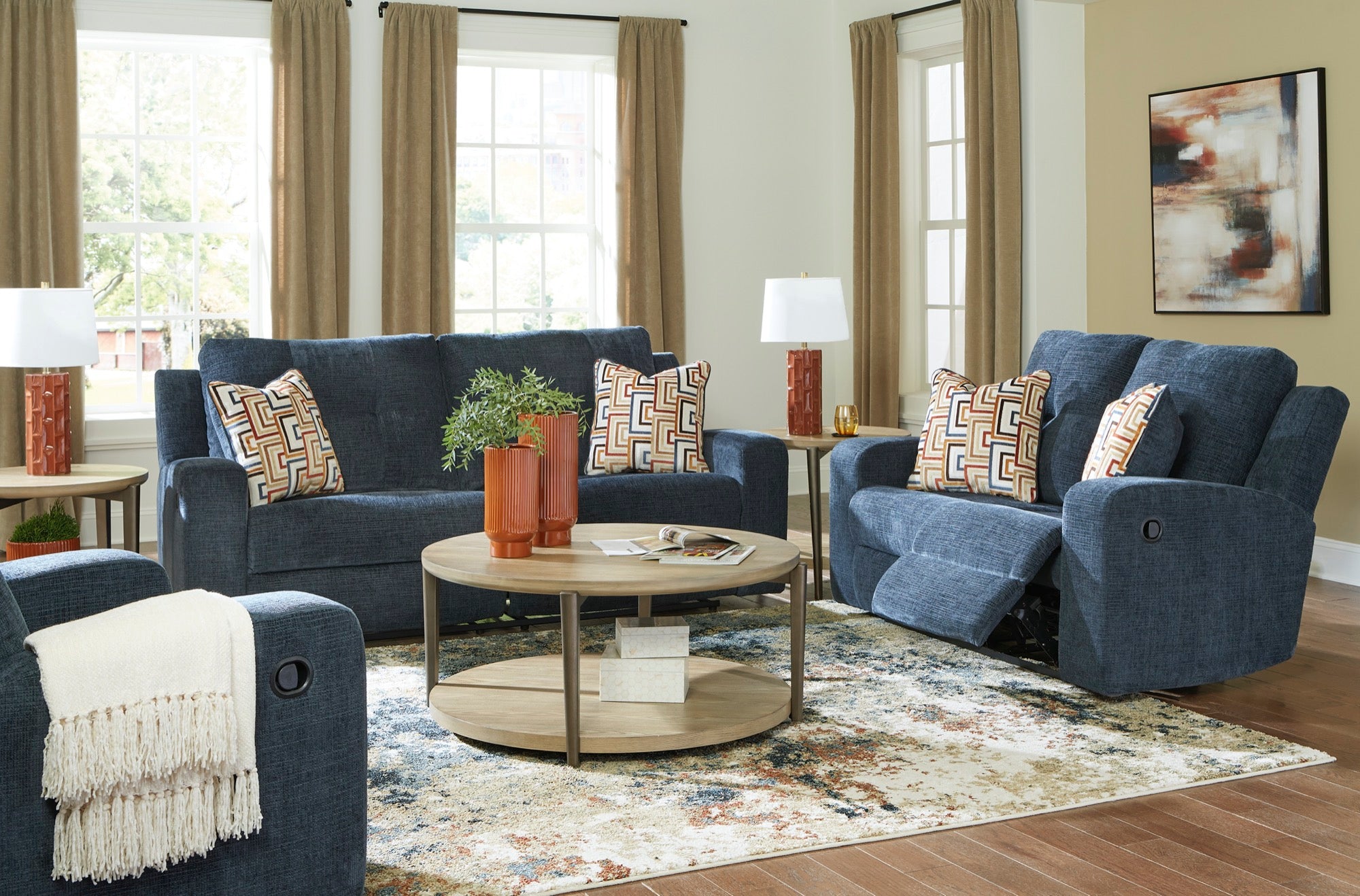 Wyatt Reclining Living Room Set - Adams Furniture