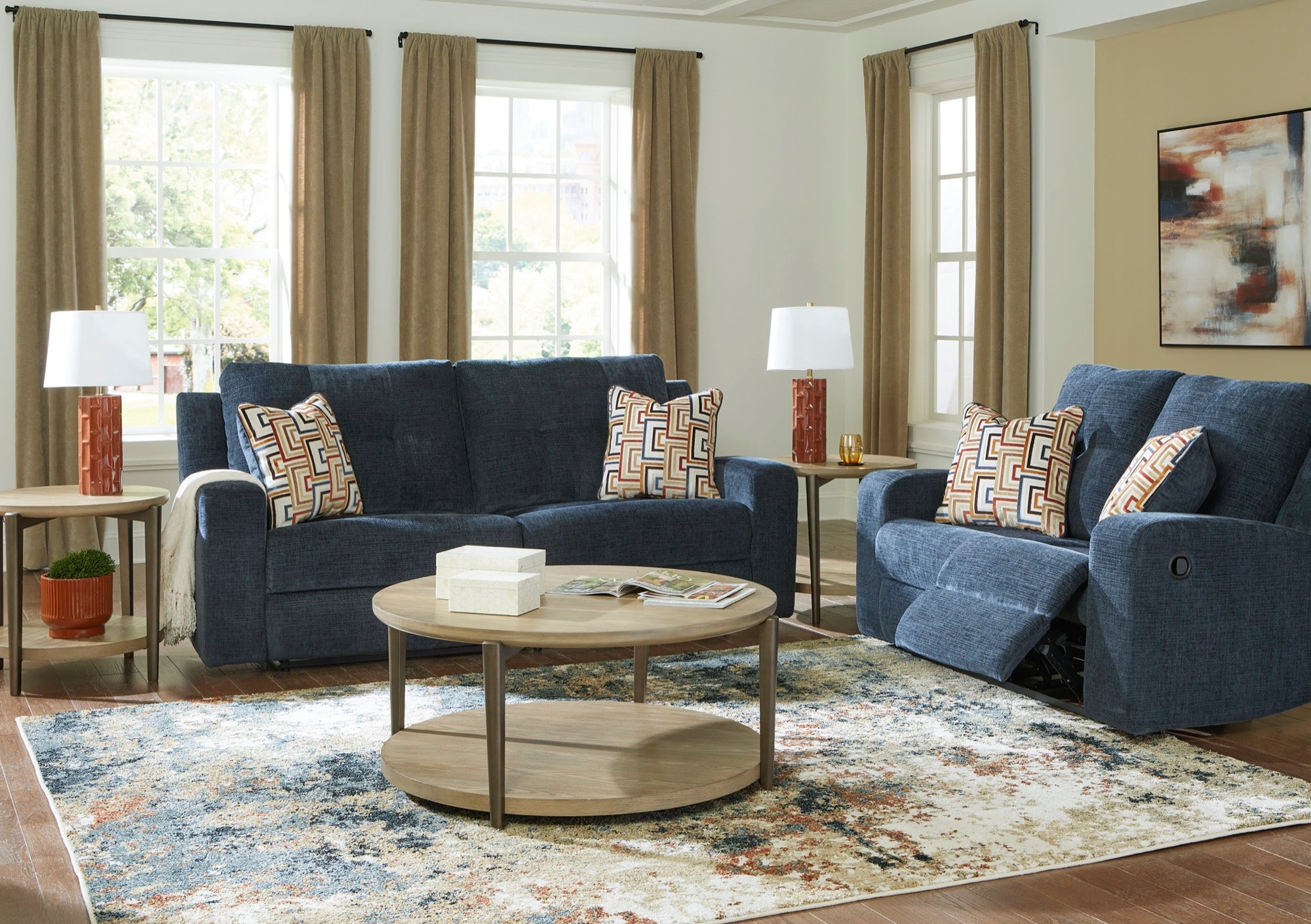 Wyatt Reclining Living Room Set - Adams Furniture