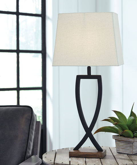 Nakara Metal Table Lamp (Set of 2) - Adams Furniture