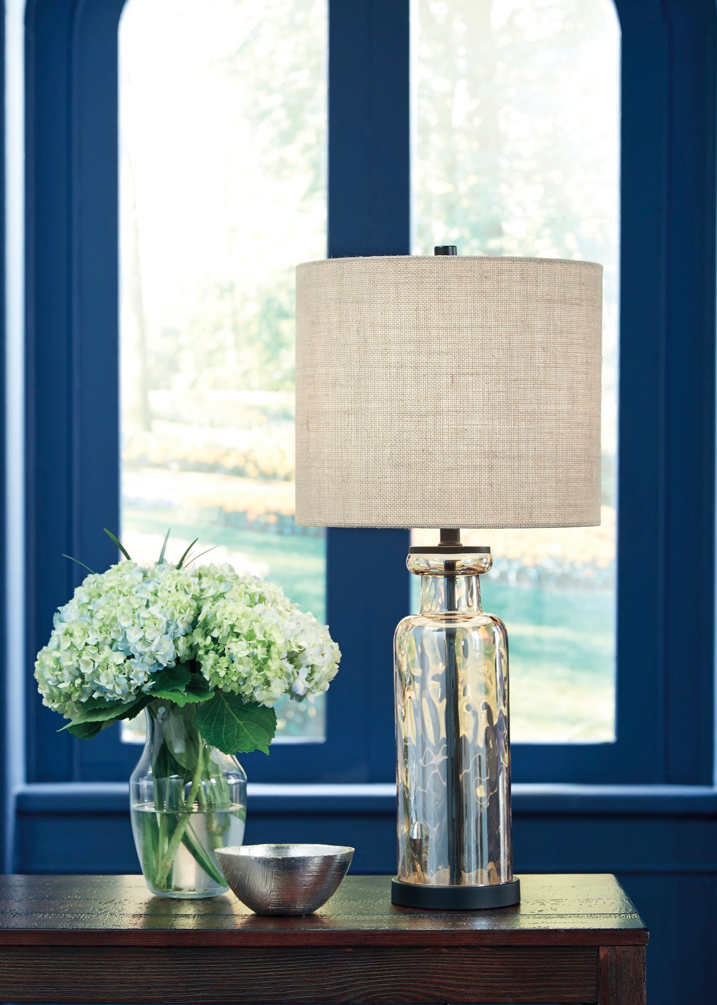 Laurentia Glass Table Lamp - Adams Furniture