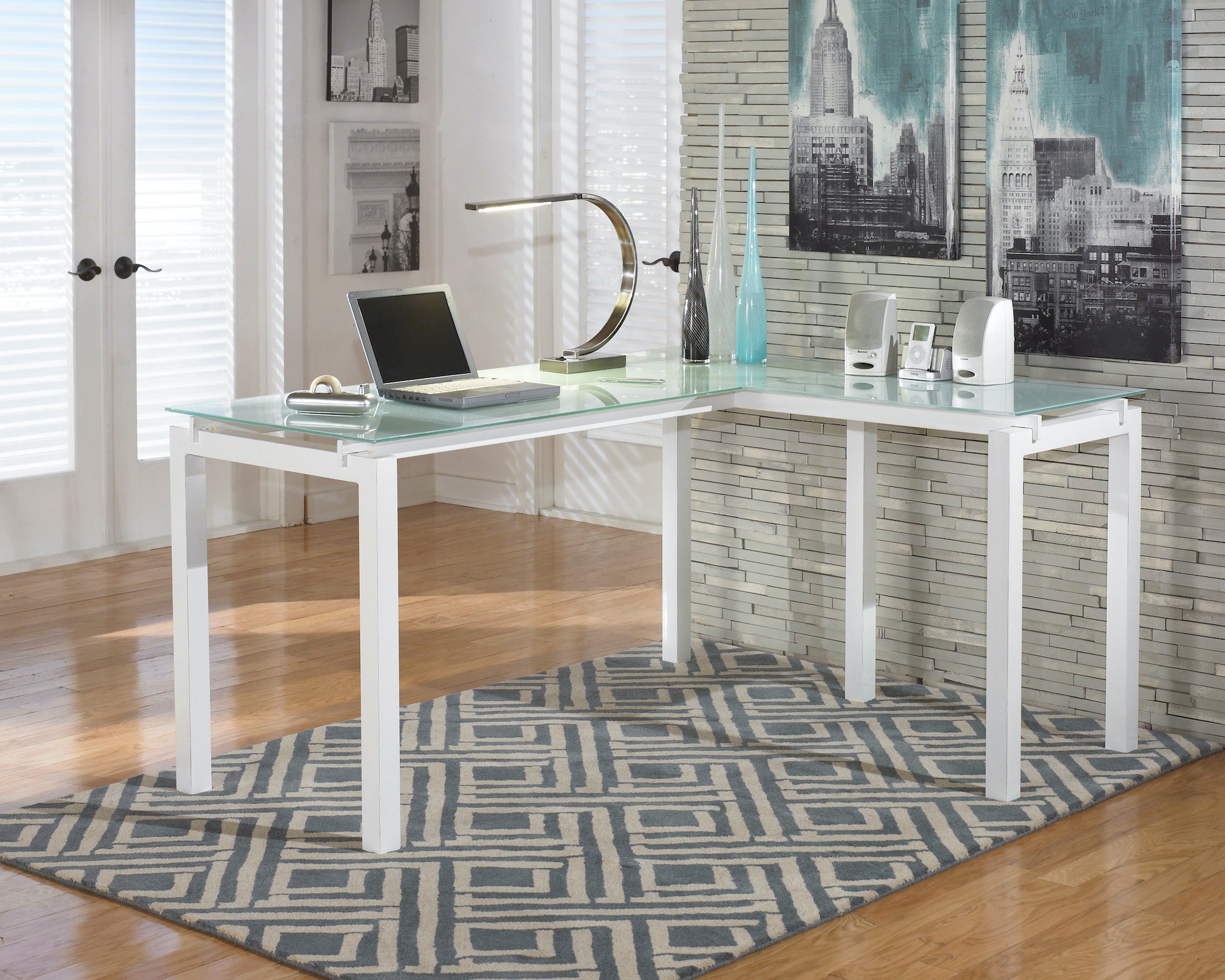 Baraga 61" Home Office Desk - Adams Furniture
