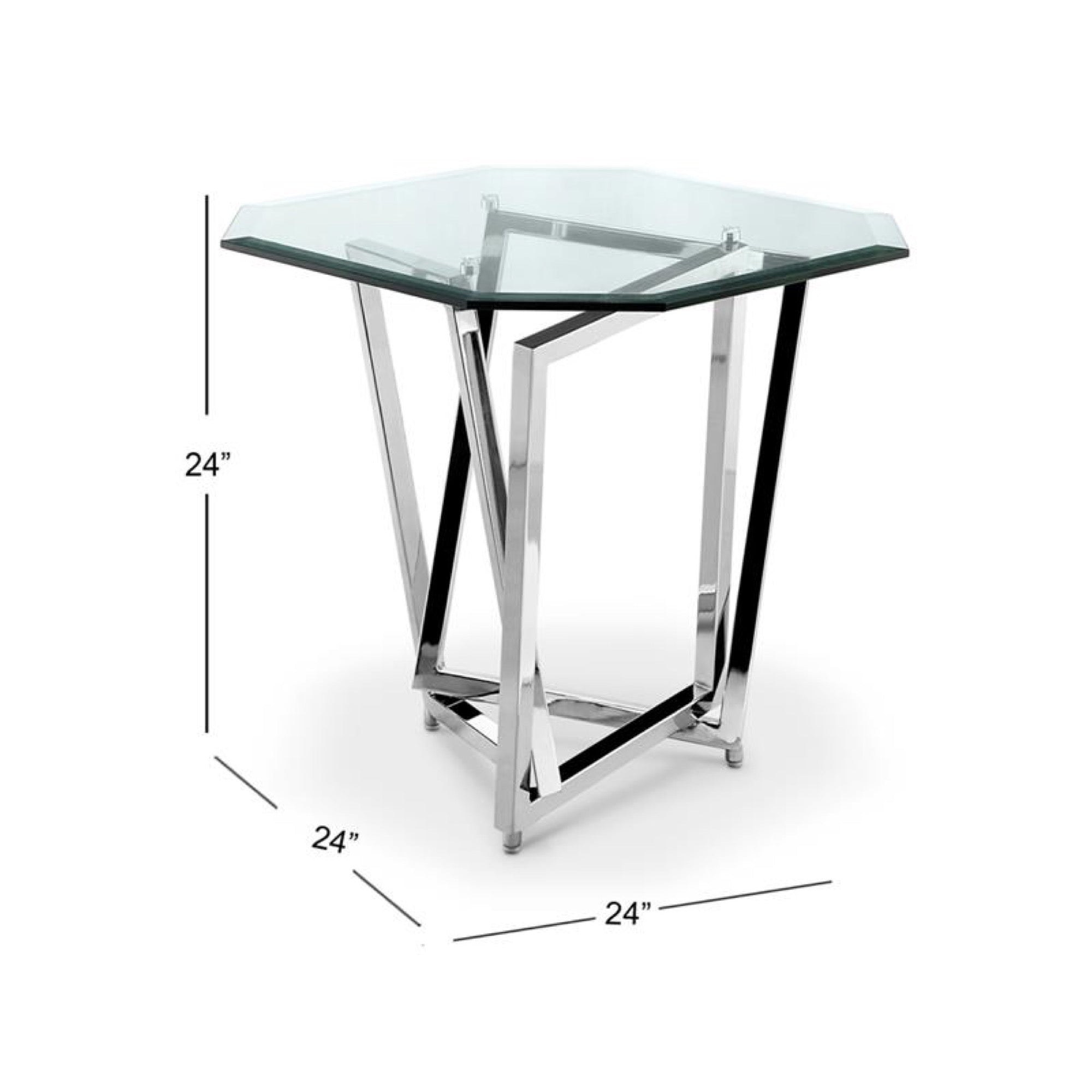 Lenox Octoganal End Table - Adams Furniture