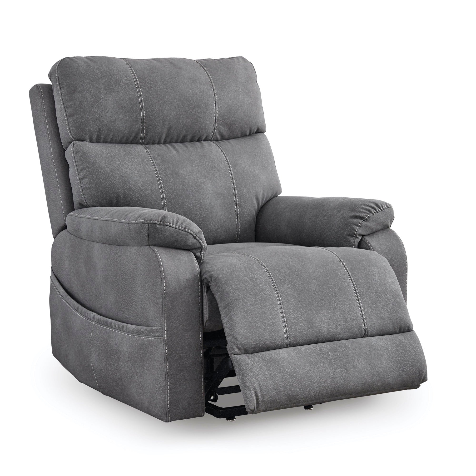 Slate Power Lift Recliner - Adams Furniture