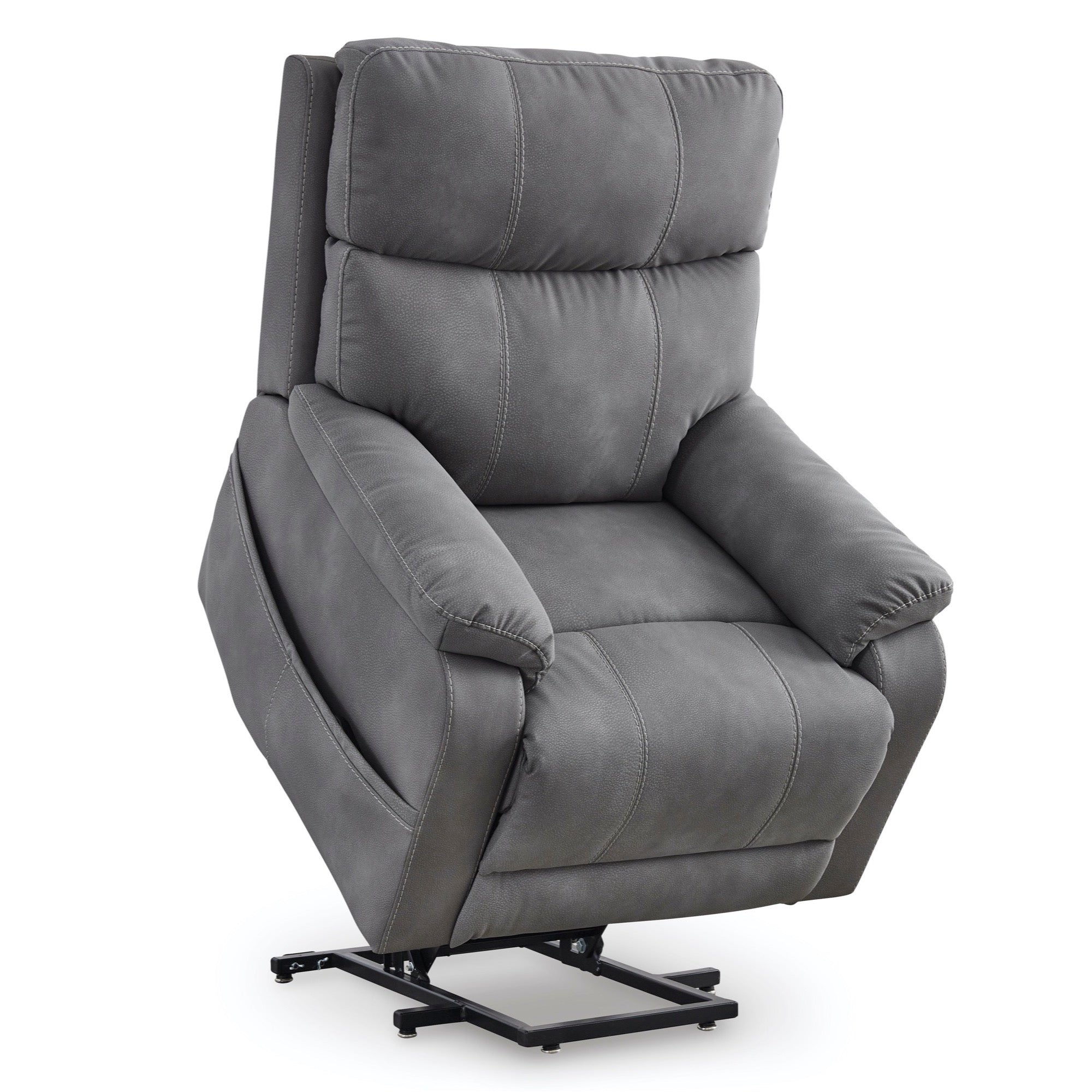 Slate Power Lift Recliner - Adams Furniture