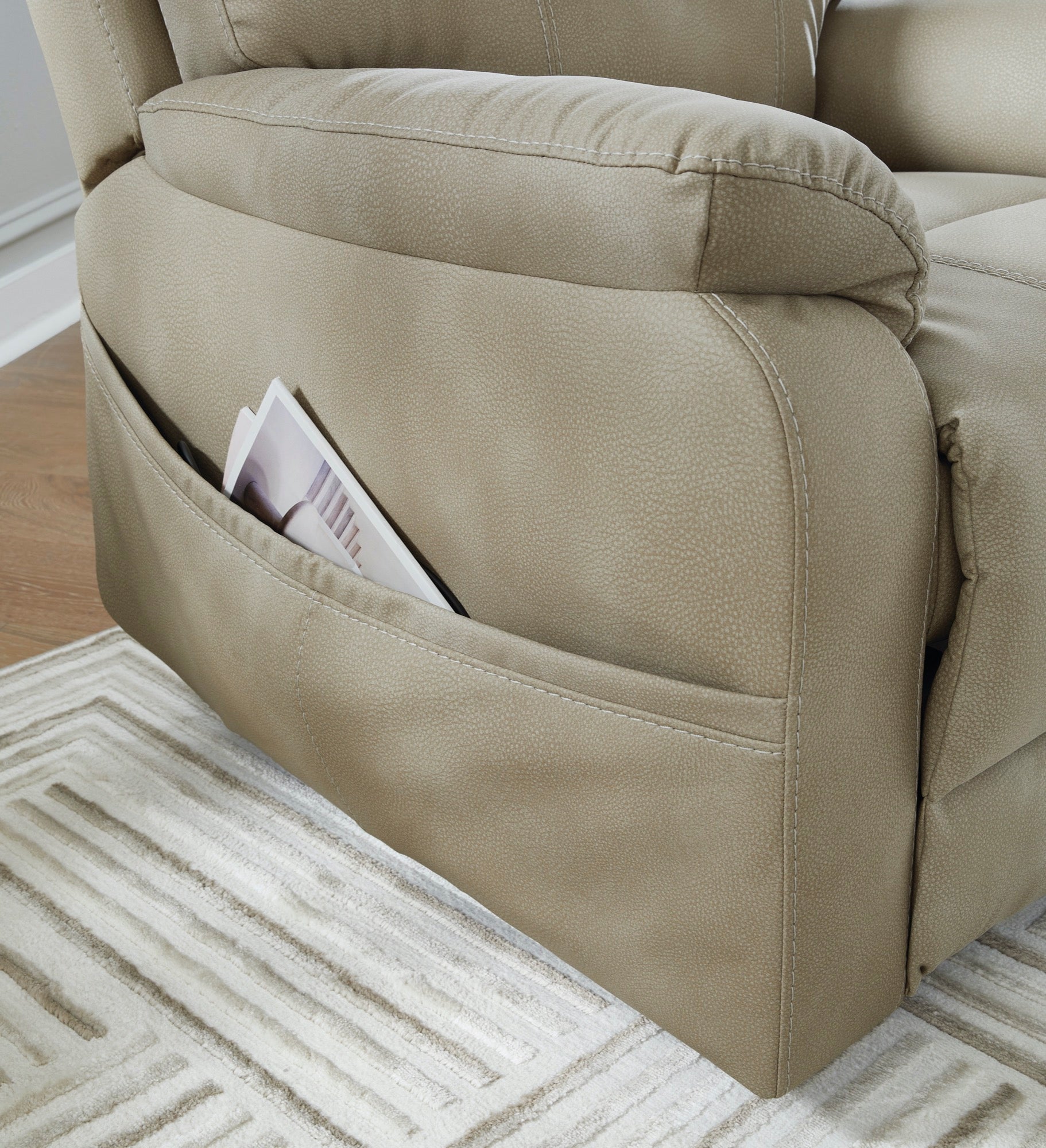 Sand Power Lift Recliner - Adams Furniture