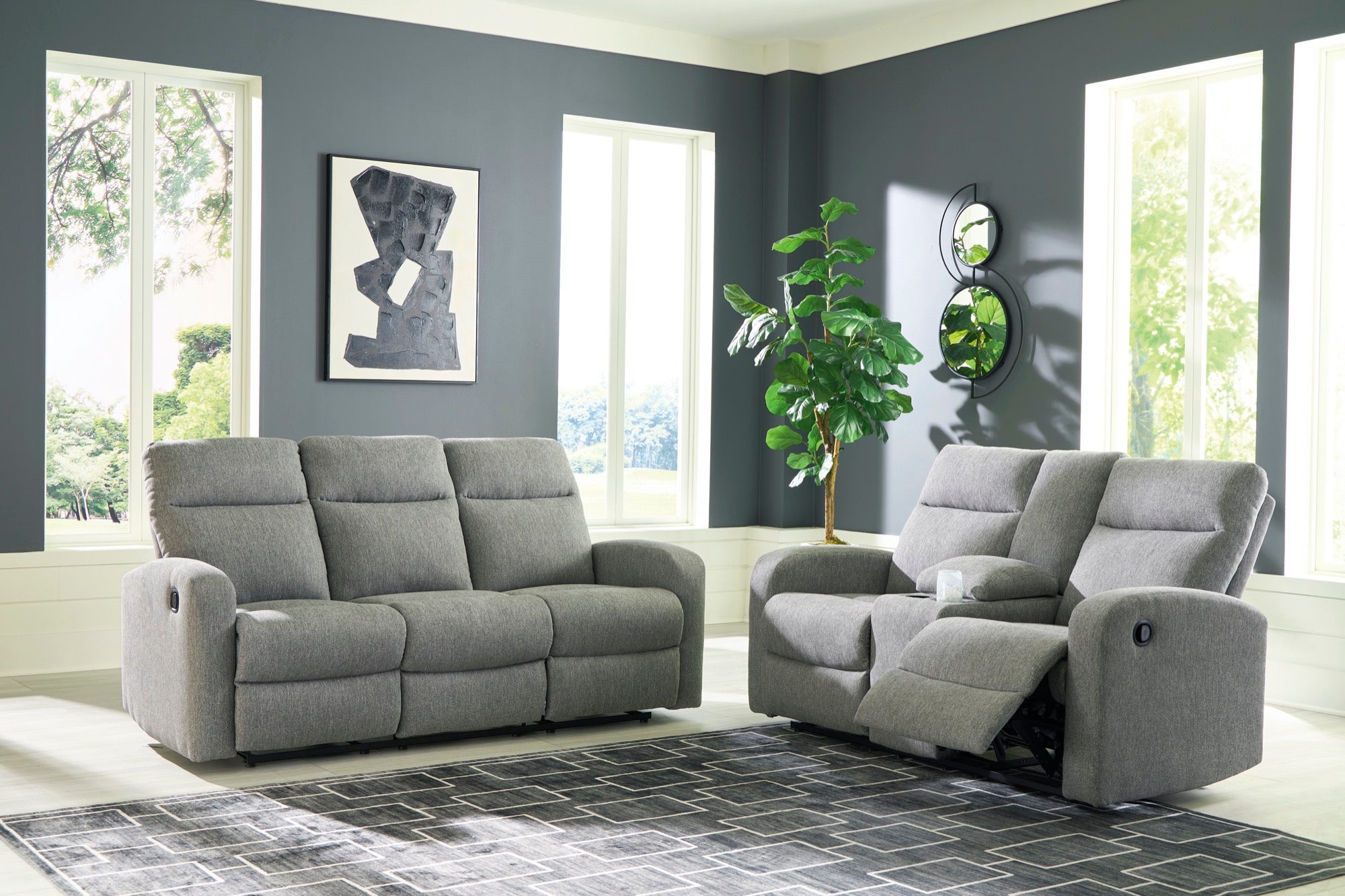Grant Reclining Living Room Set - Adams Furniture