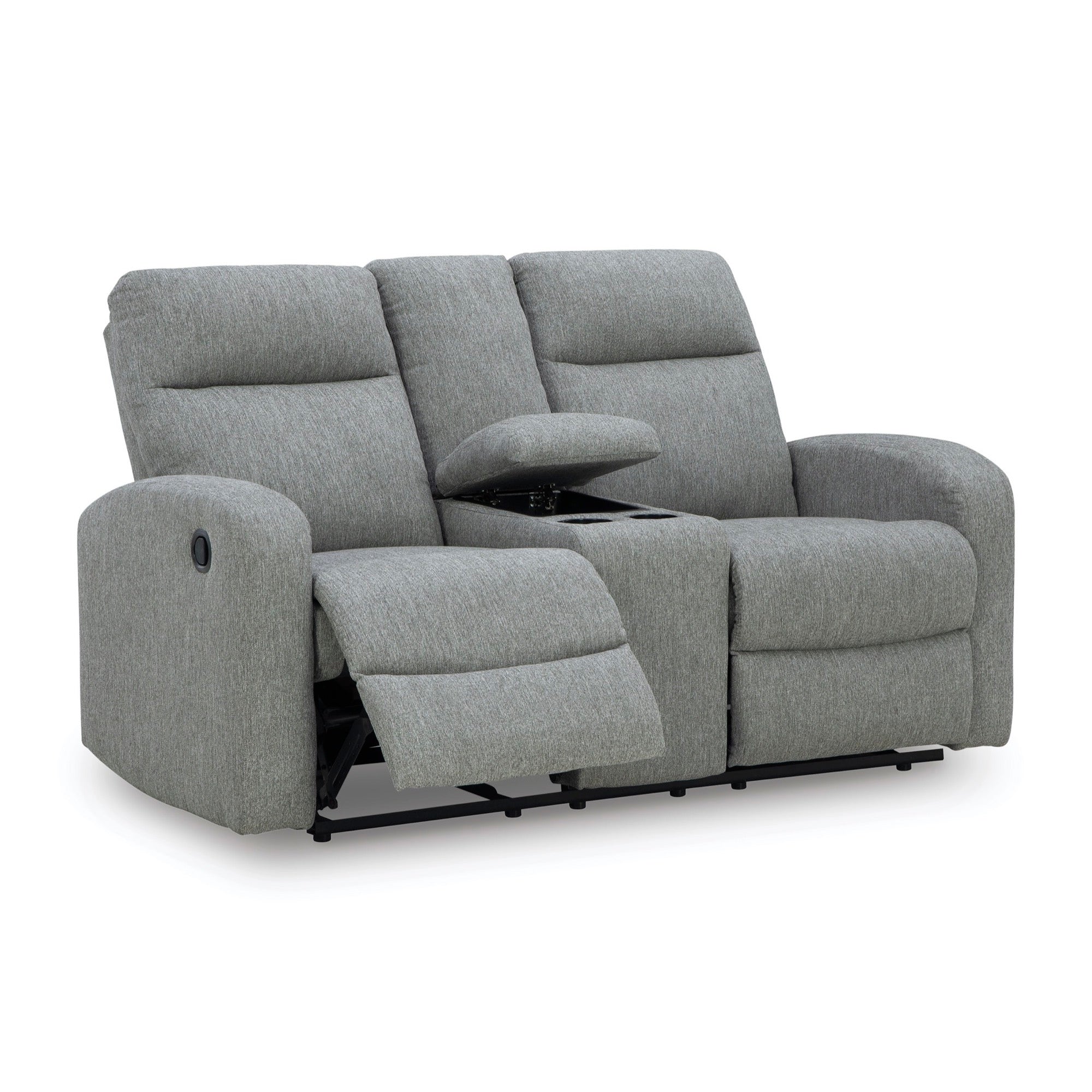 Grant Reclining Loveseat with Console - Adams Furniture