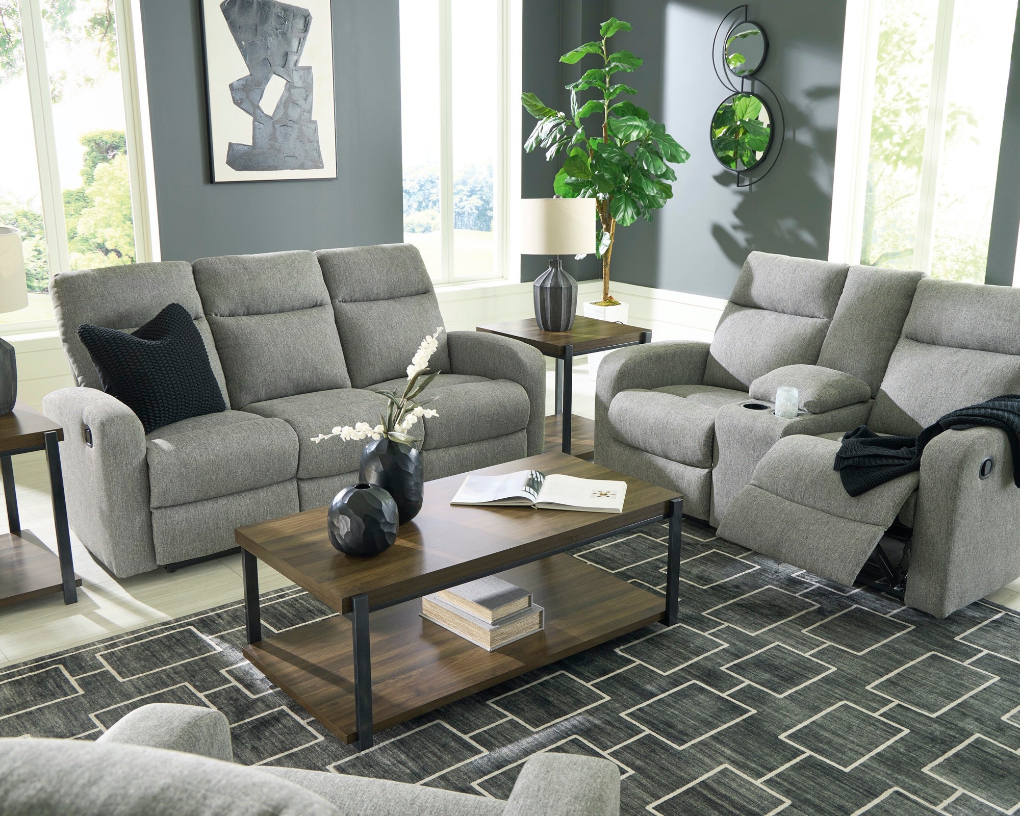 Grant Reclining Living Room Set - Adams Furniture