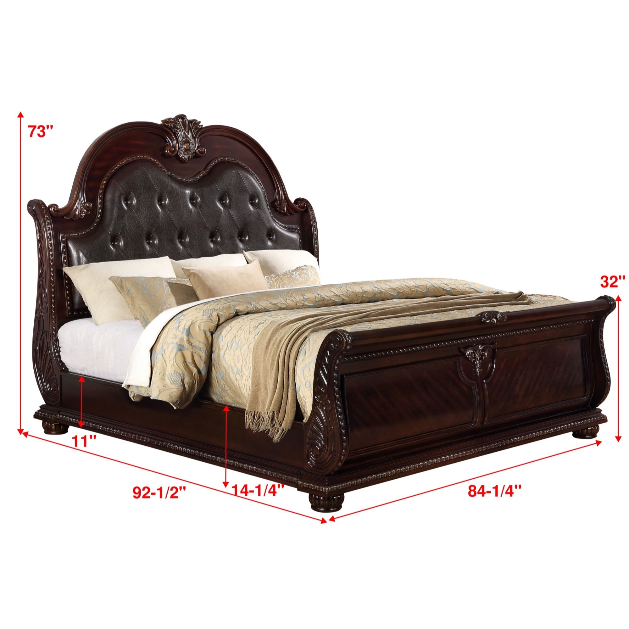 Stanley King 5 Piece Bedroom Set - Adams Furniture