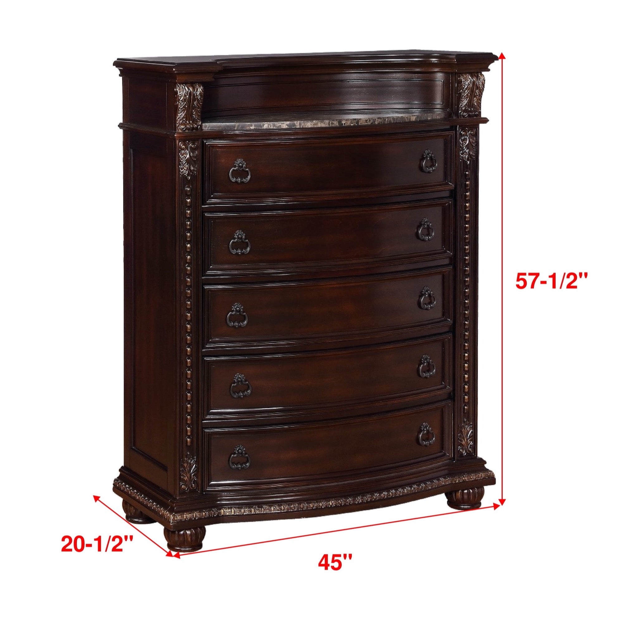 Stanley King 5 Piece Bedroom Set - Adams Furniture
