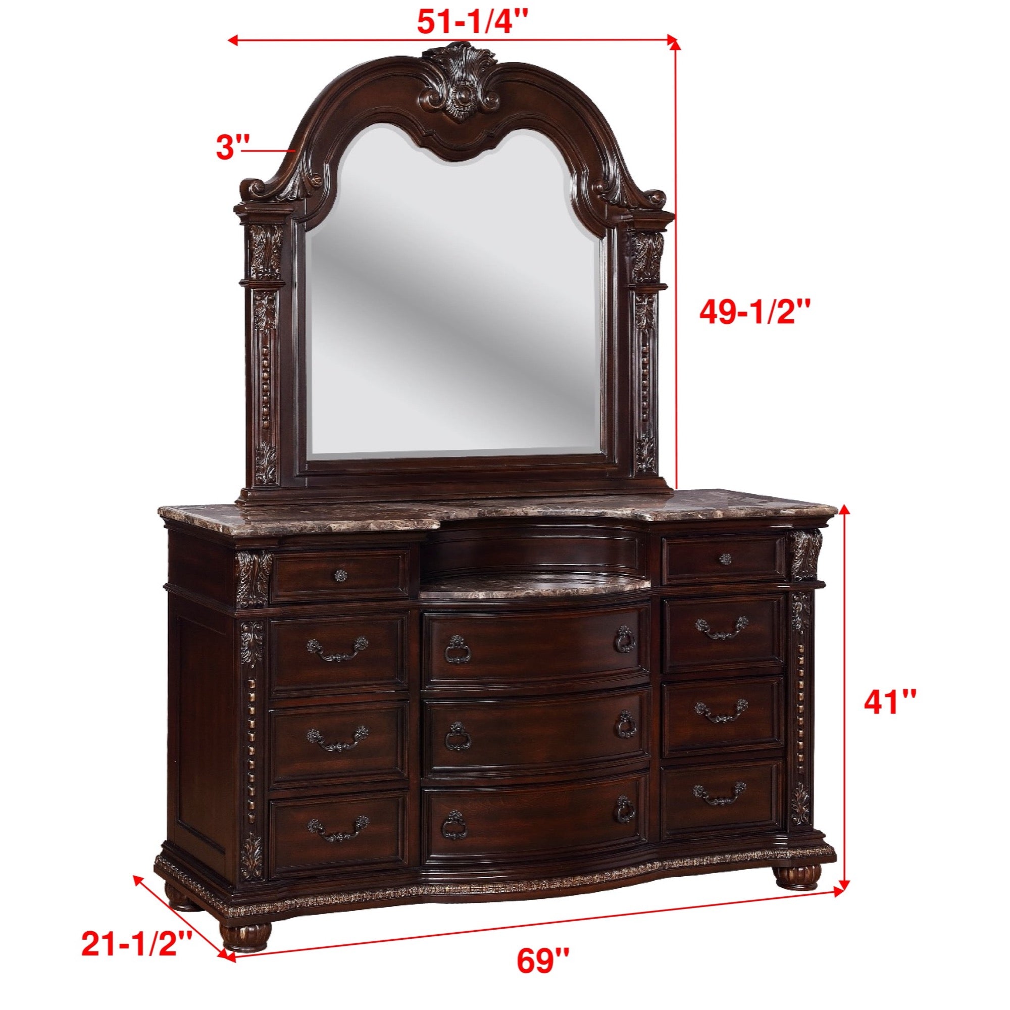 Stanley Queen 3 Piece Bedroom Set - Adams Furniture