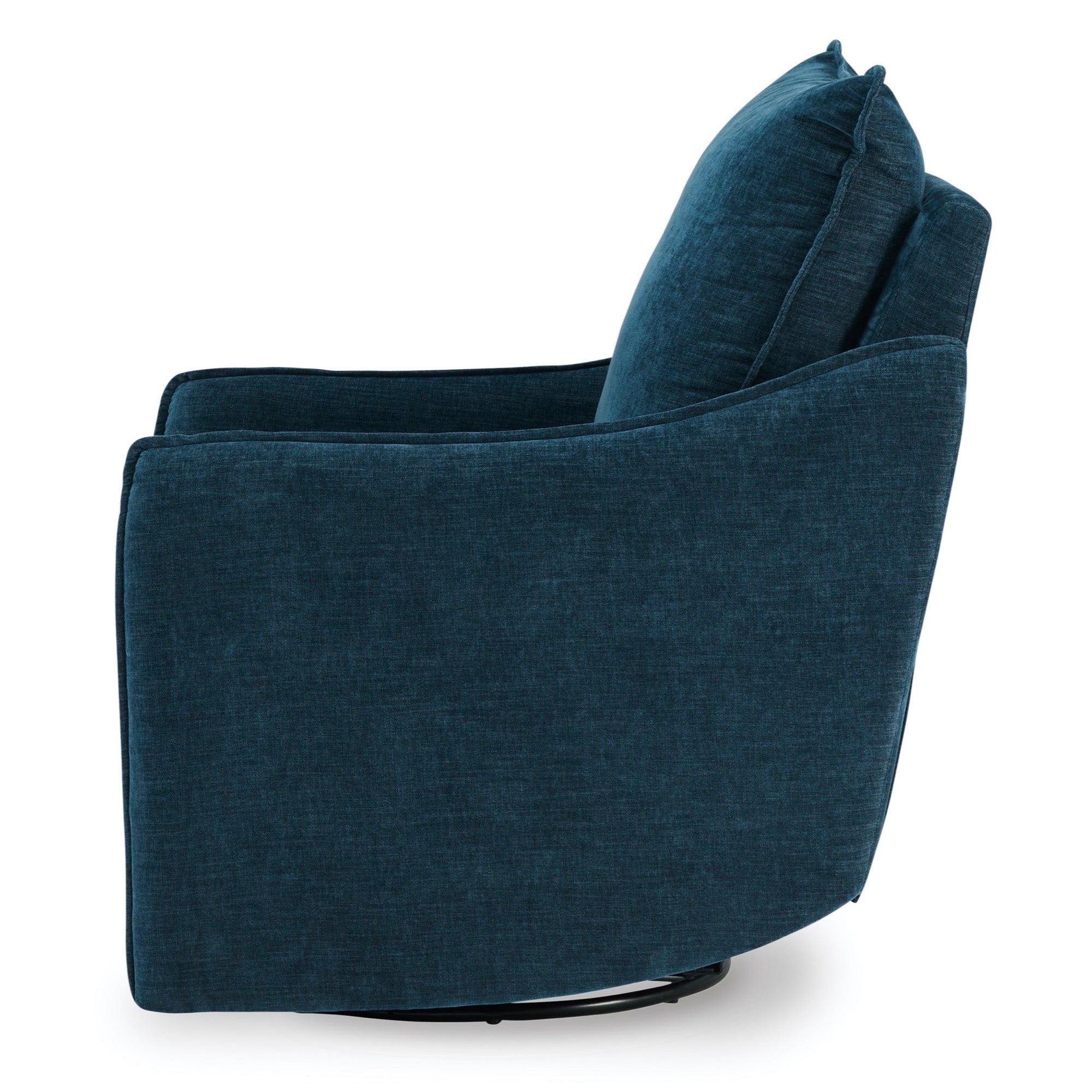 Navy Swivel Power Recliner - Adams Furniture