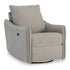 Taupe Swivel Power Recliner
