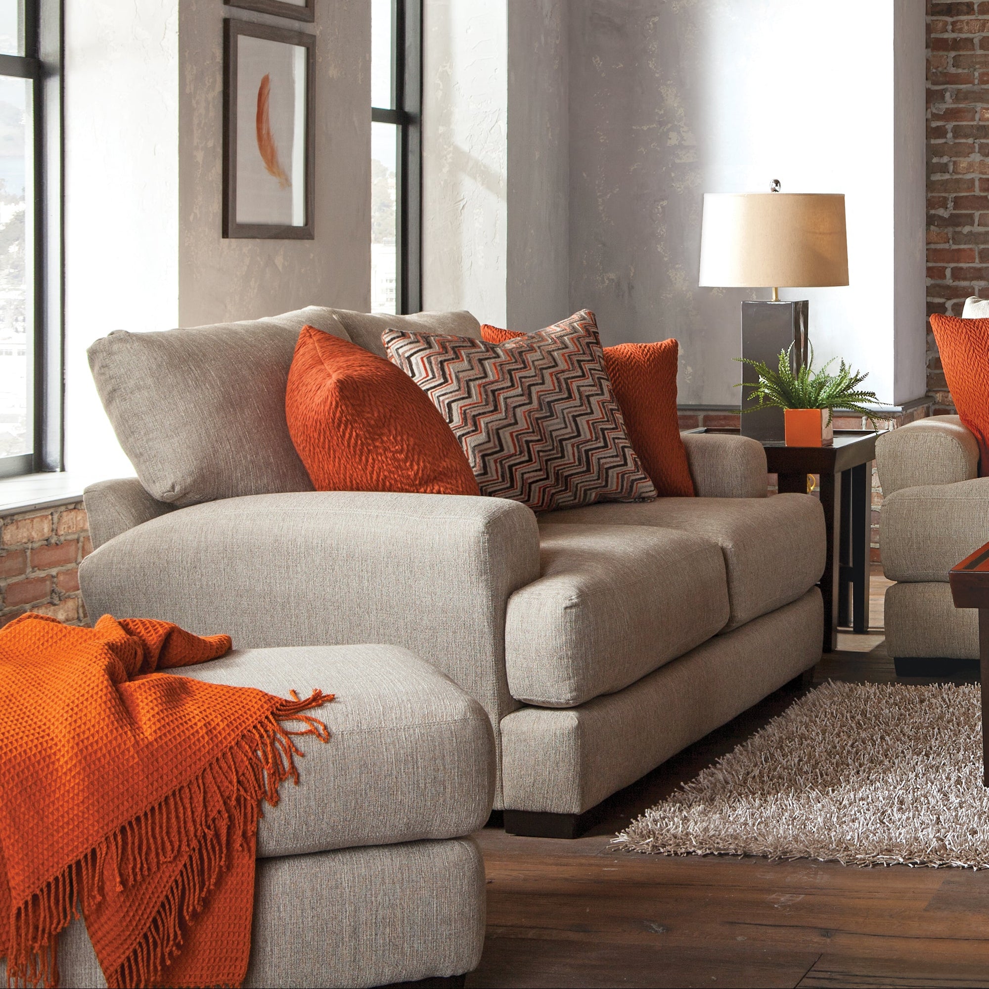 Cashew Loveseat - Adams Furniture