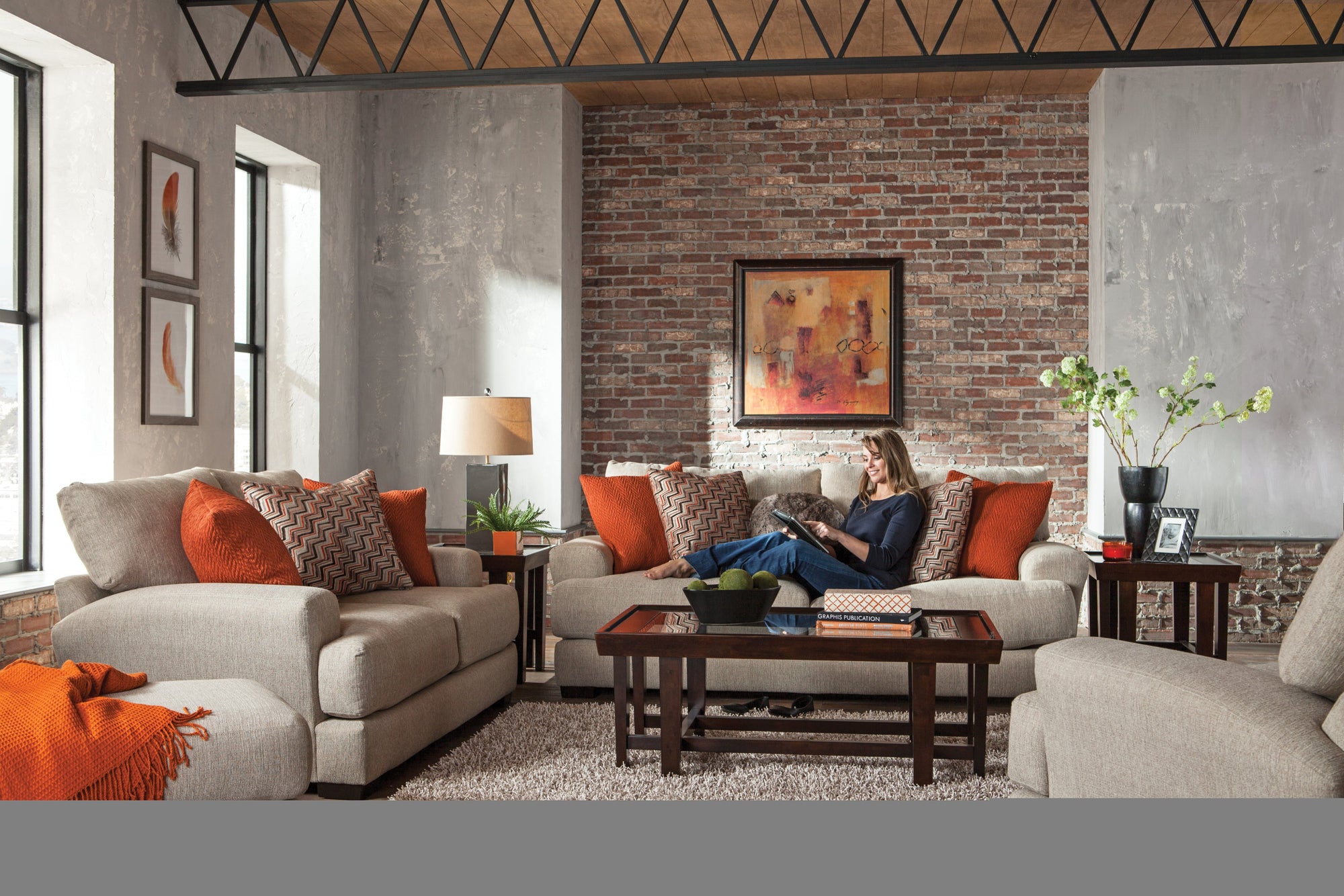 Cashew Living Room Set - Adams Furniture