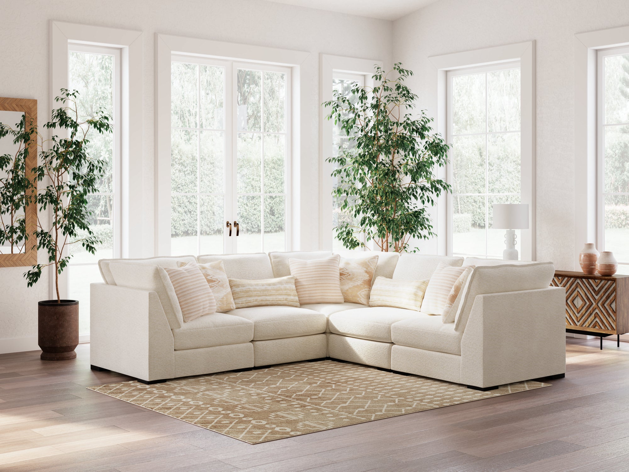 Eva 5 Piece Modular Sectional - Adams Furniture