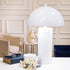 Metal 22" Dome Table Lamp, White