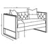 Eastbrook Tufted Back Loveseat Grey