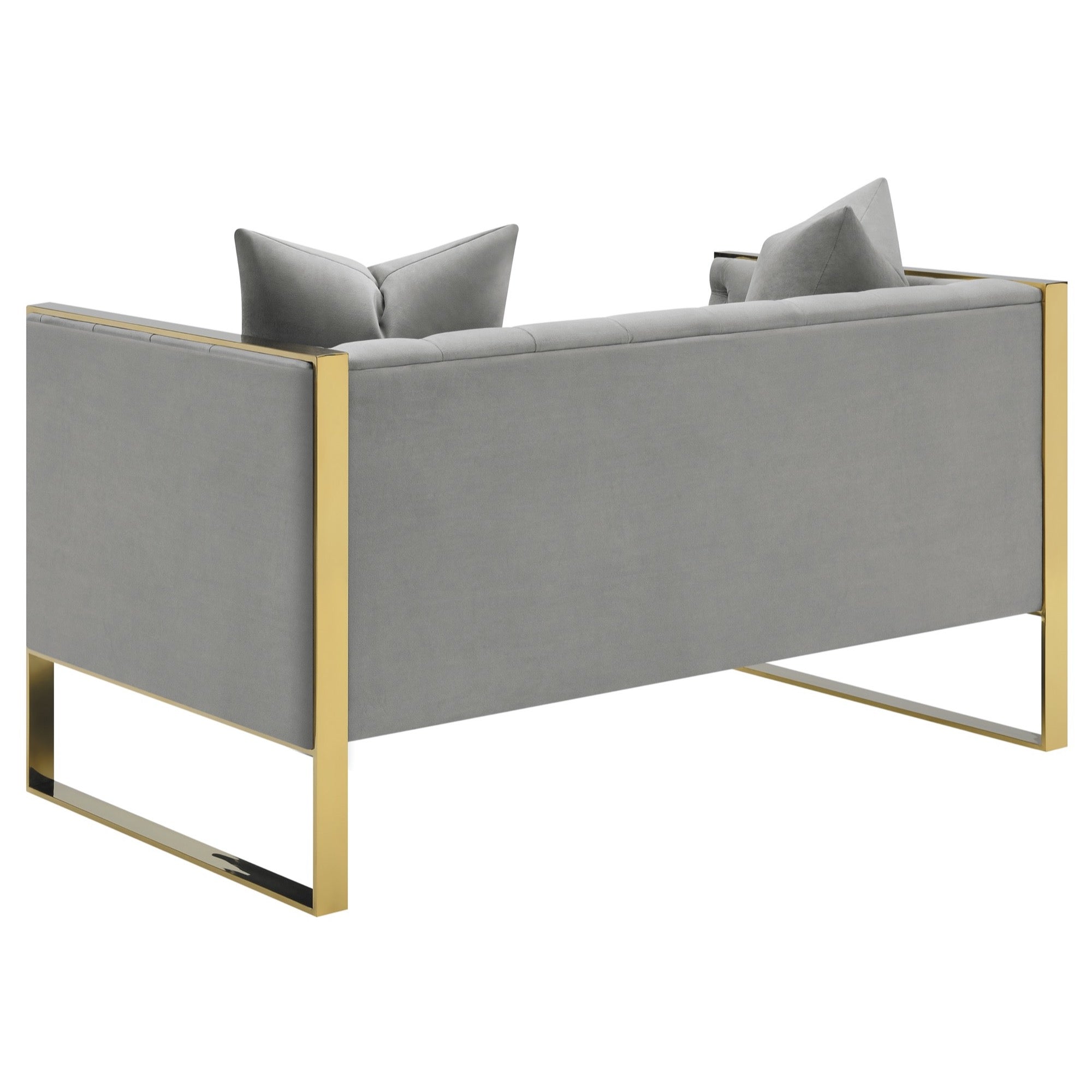 Eastbrook Tufted Back Loveseat Grey