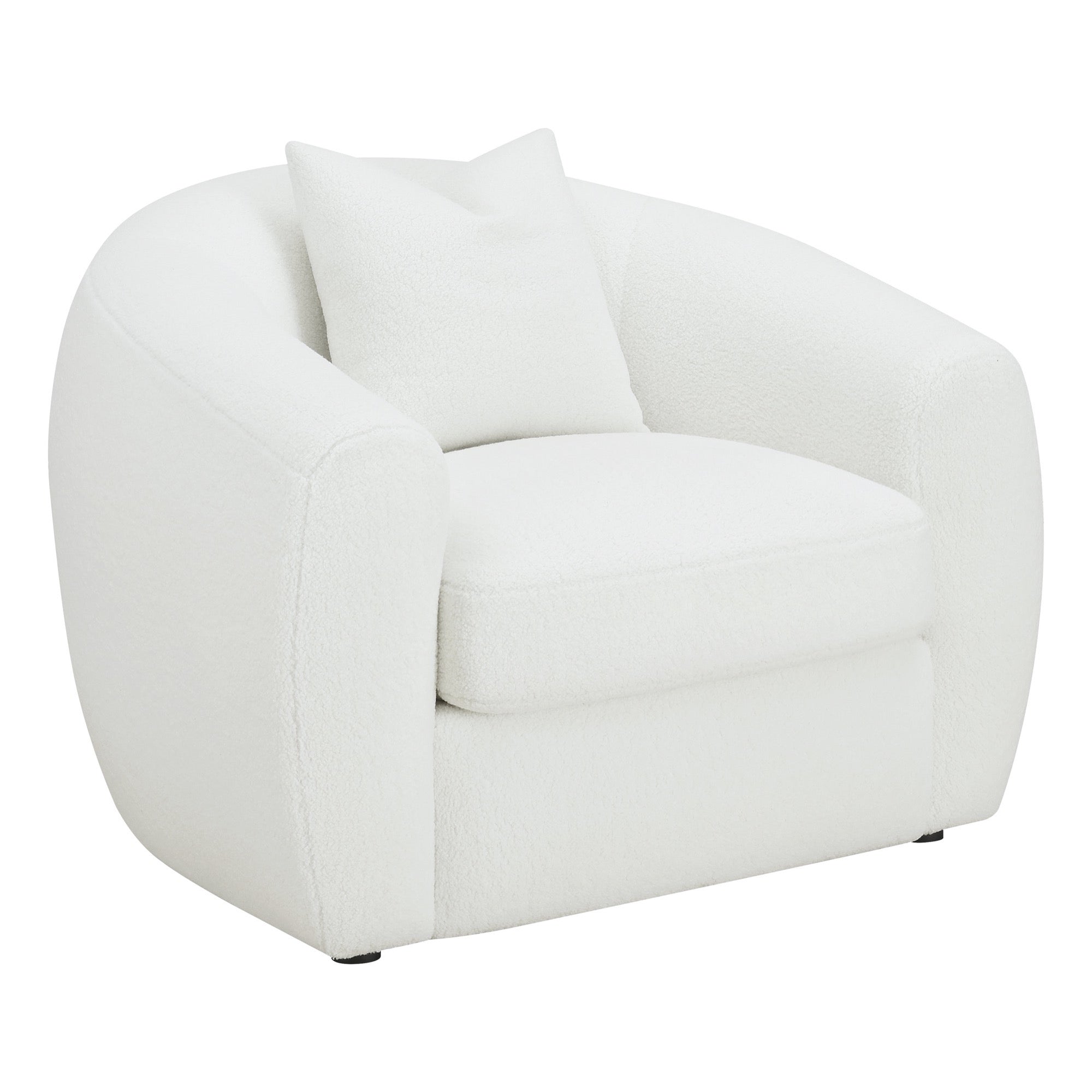 Isabella Upholstered Tight Back Chair White