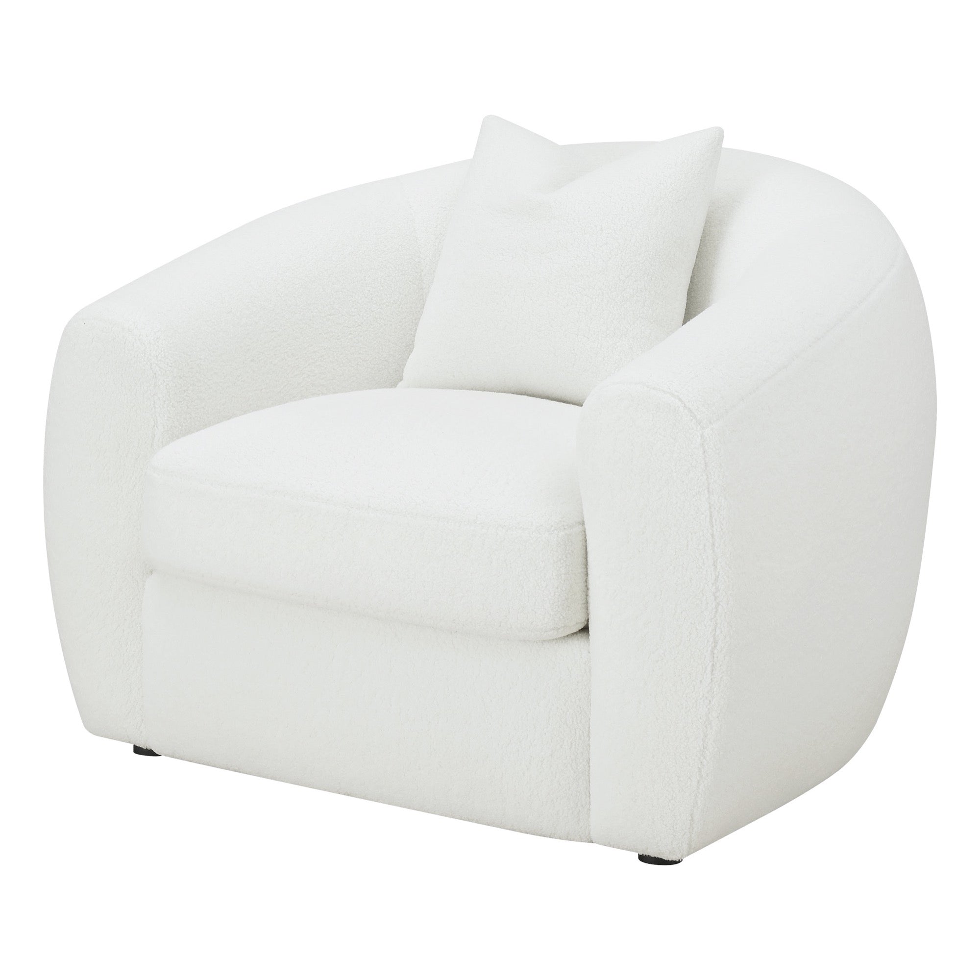 Isabella Upholstered Tight Back Chair White