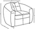 Isabella Upholstered Tight Back Chair White
